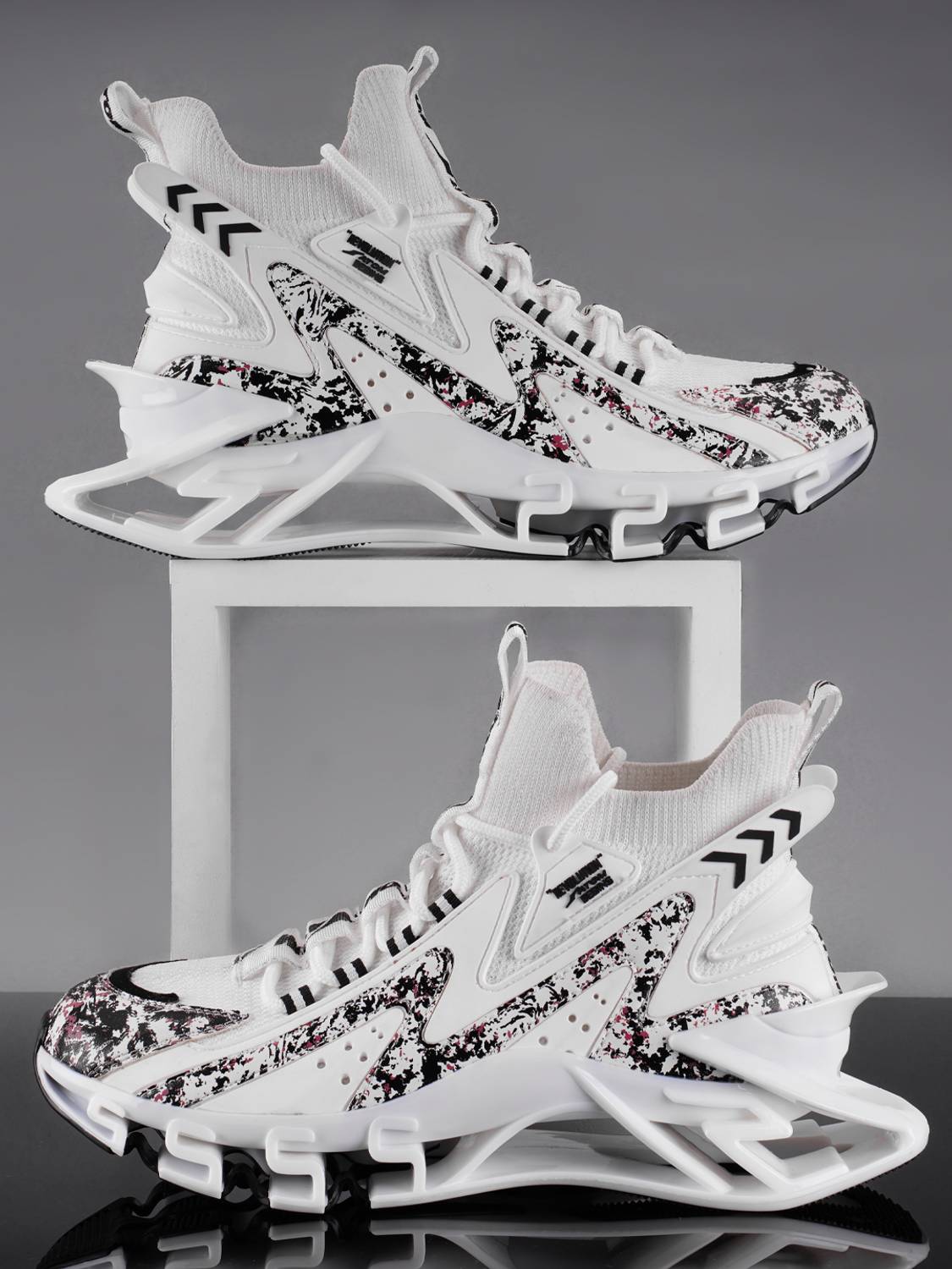 ATOM Multi Print Men's Lace-Up Sneakers - Image 1