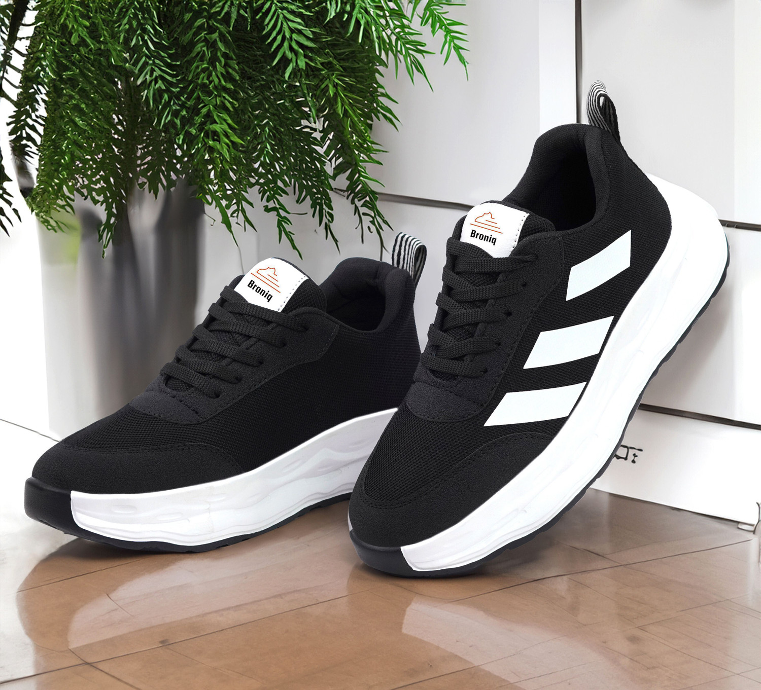 broniq BRONIQ BLACK REC CASUAL TRENDY CASUAL SHOES FOR MEN Outdoors For Men