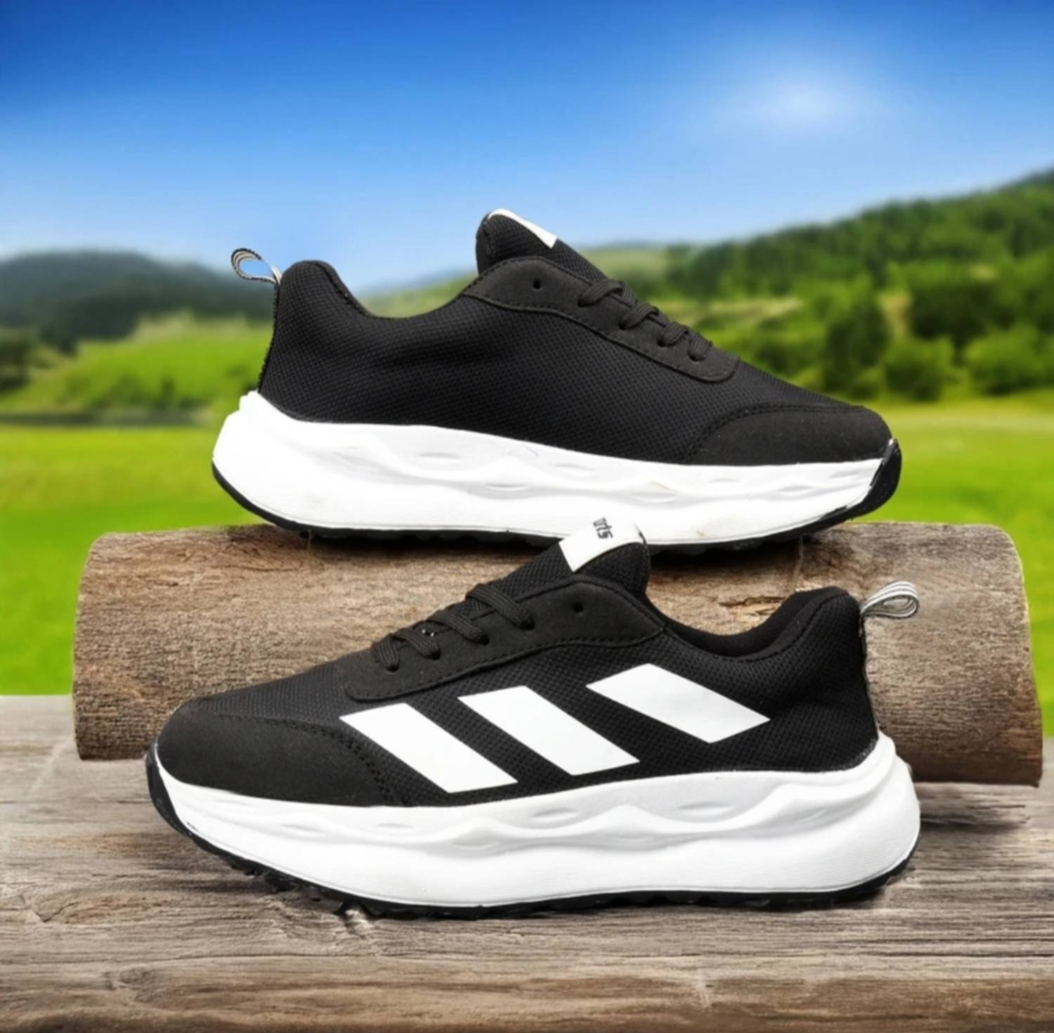 TERFILL Black Lightweight Running Shoes - Image 3