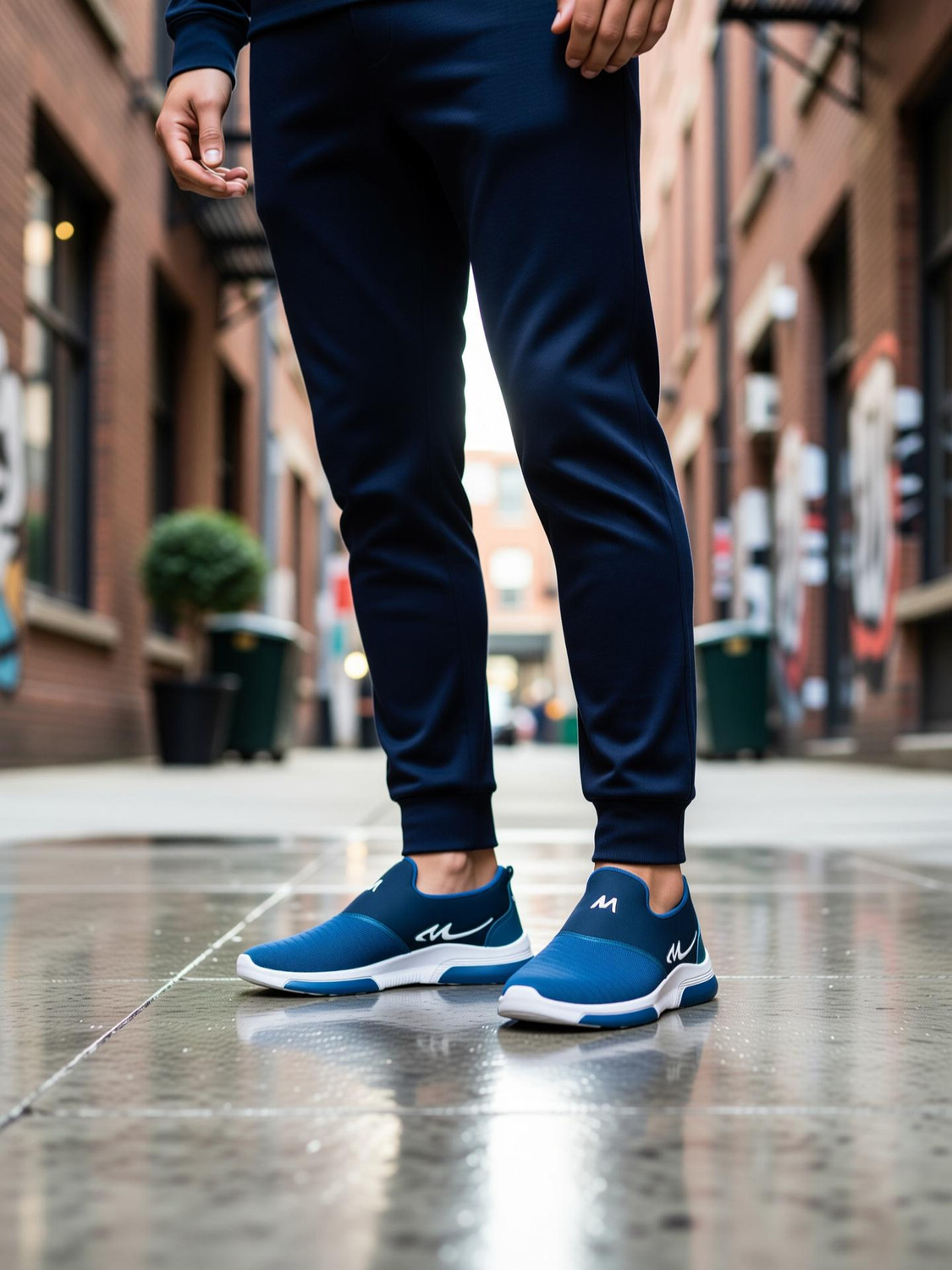 Free Kicks FK-MEXICO T-Blue Stylish Sports Sneakers Slip On Sneakers For Men