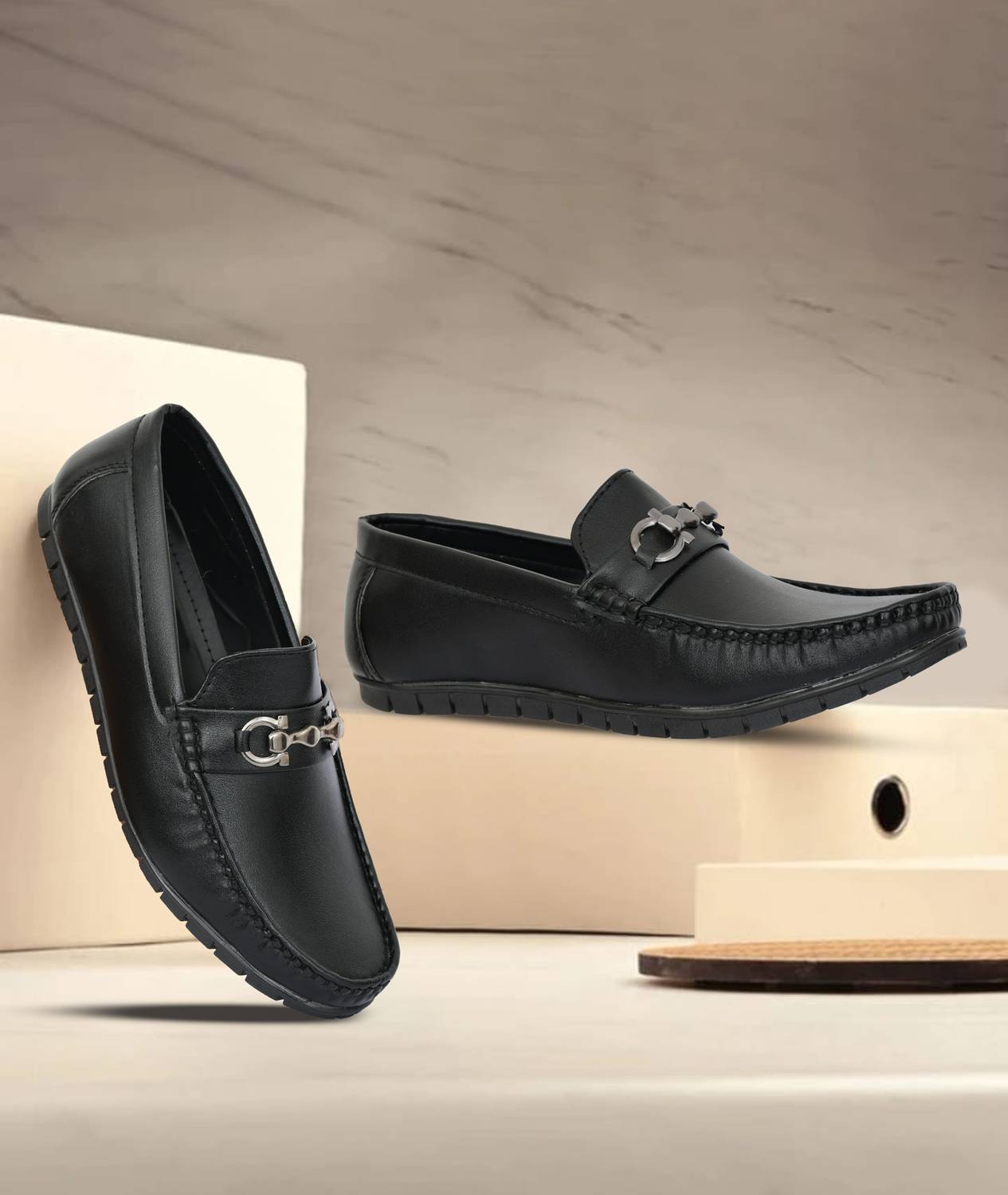 Vask KUS2052_BLACK Men's Loafers - Image 4