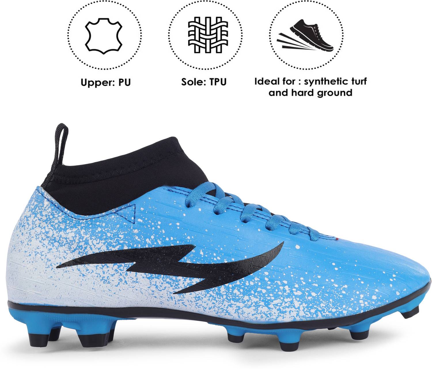 CR7 Juventus Ronaldo Blue Ankle Football Studs - Image 4