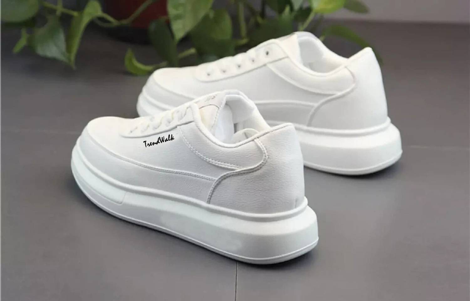 edisson 001 Men's White Casual Sneakers - Image 2