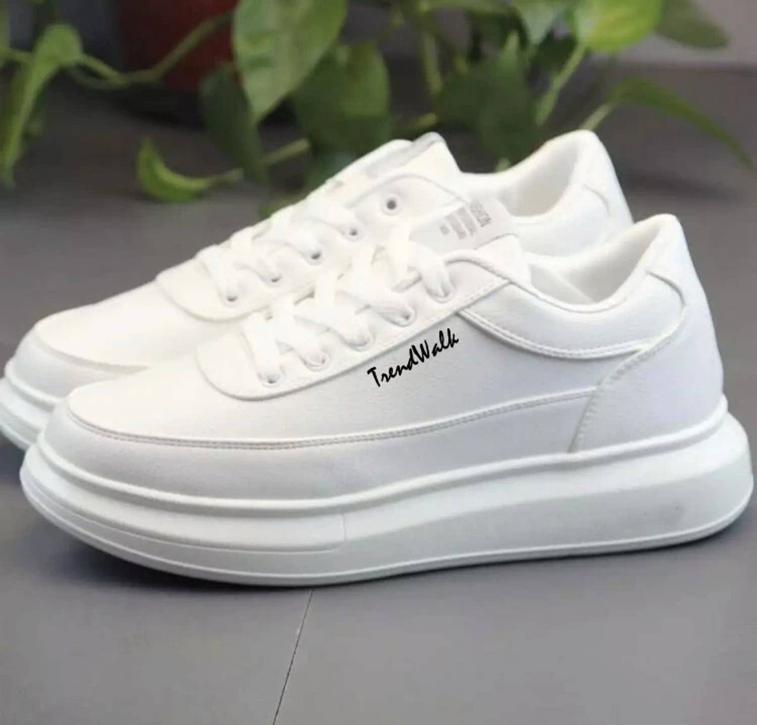 edisson 001 Men's White Casual Sneakers - Image 3