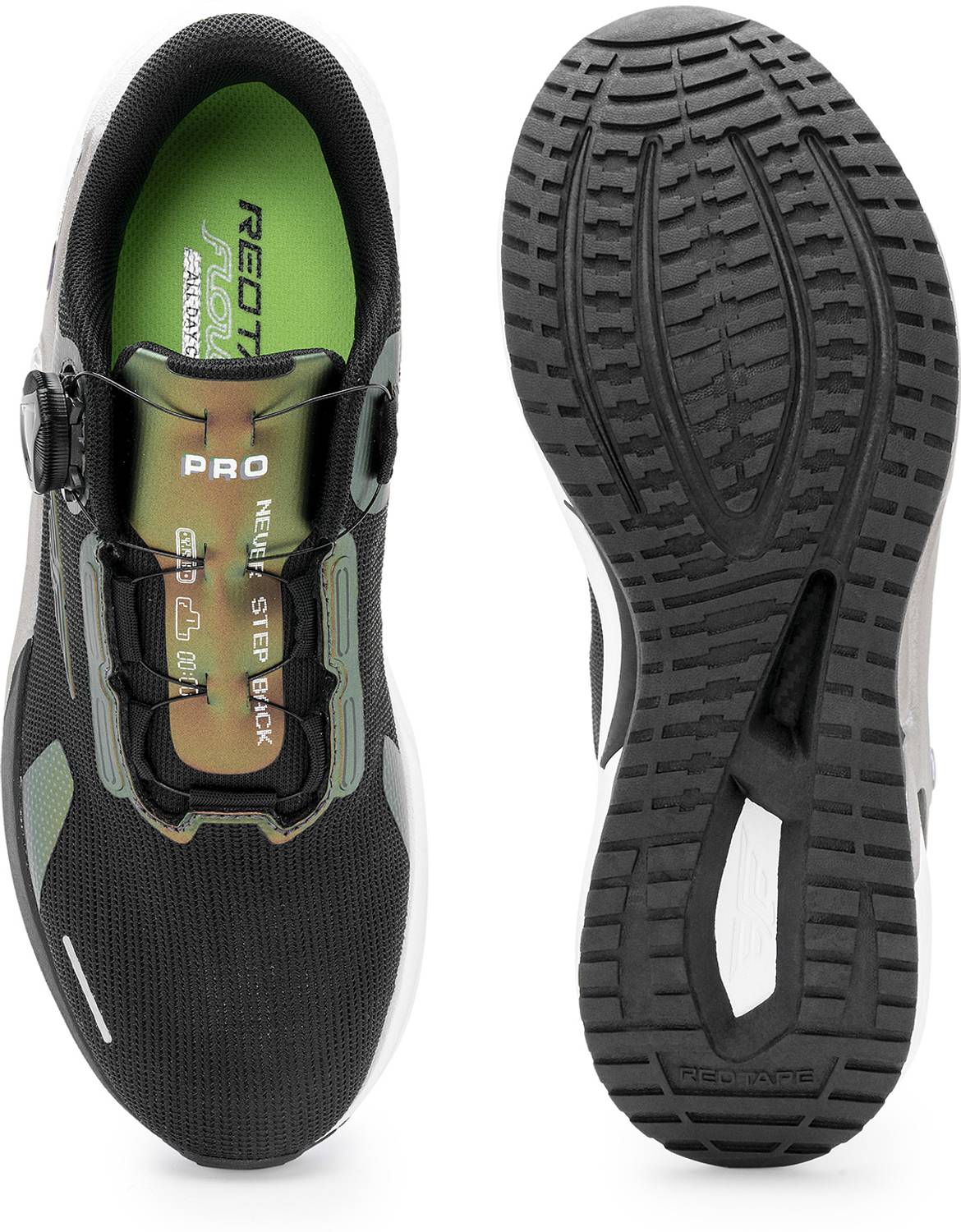 RED TAPE Men's Red Dial Lace Quick On Sports Shoes - Image 5