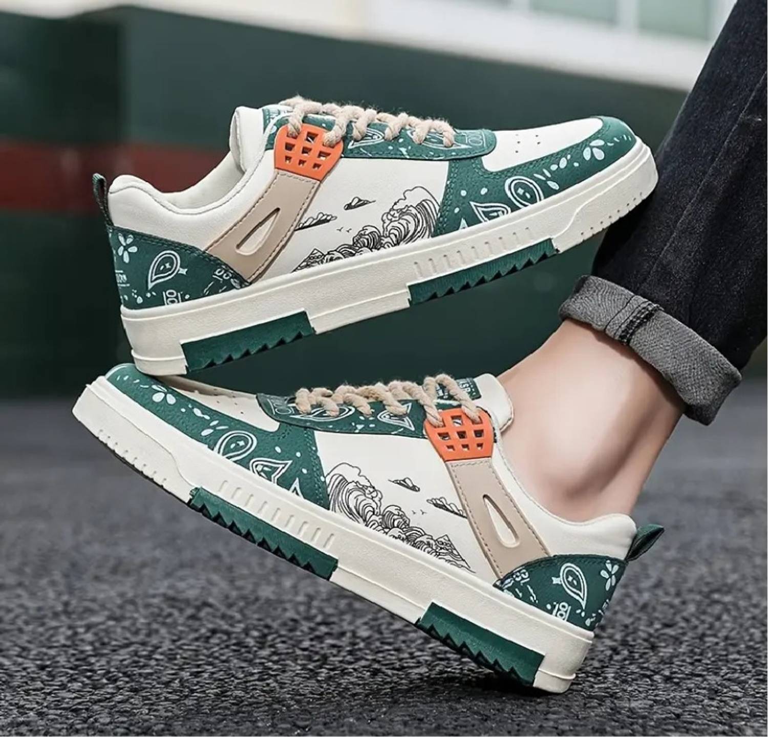 Vask KUS2003_GREEN Men's Sneakers - Image 3