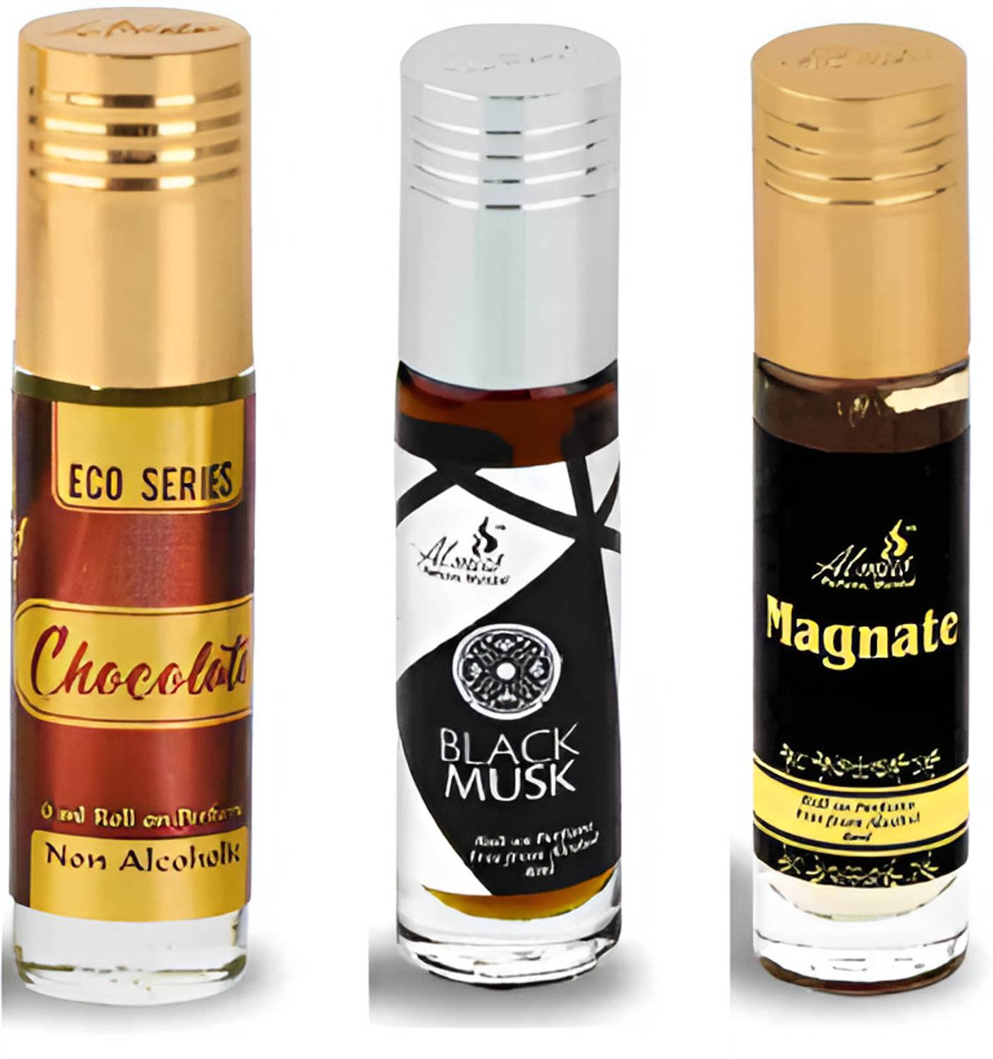 Almas Chocolate, Black Musk, Magnate Attar 6ml Combo Pack of 3 - Image 4
