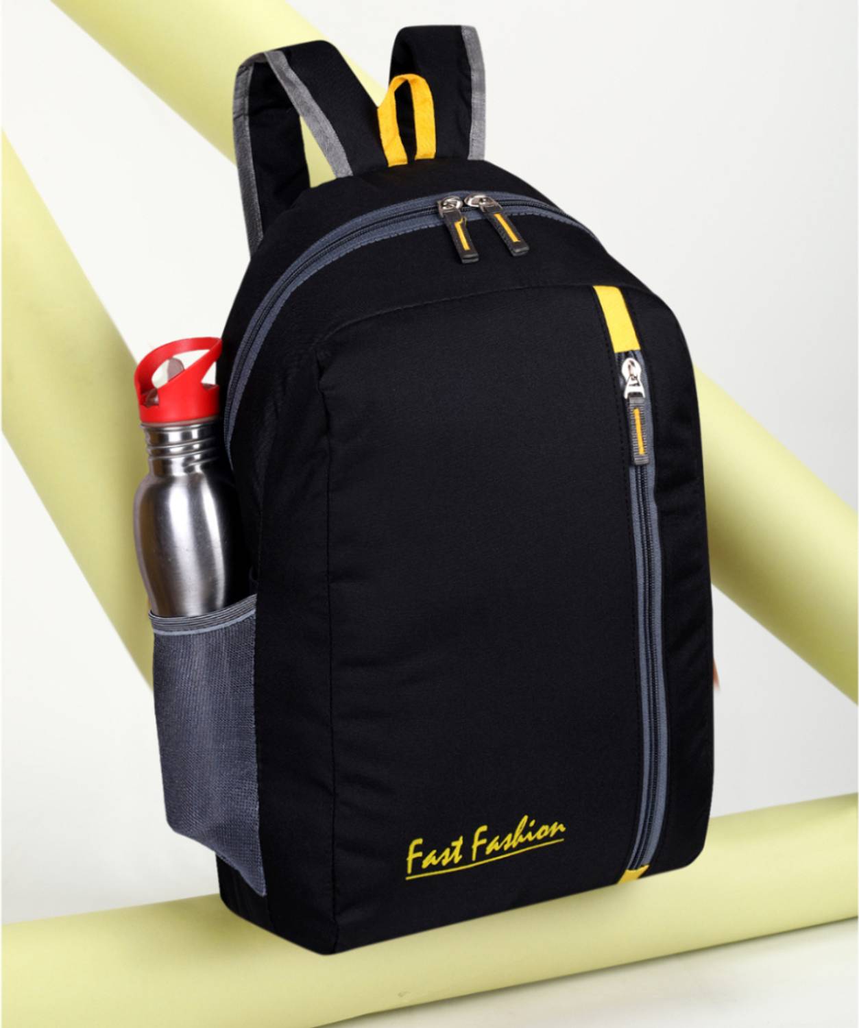 Fast Fashion Pp_010 Black 22L Backpack - Image 1