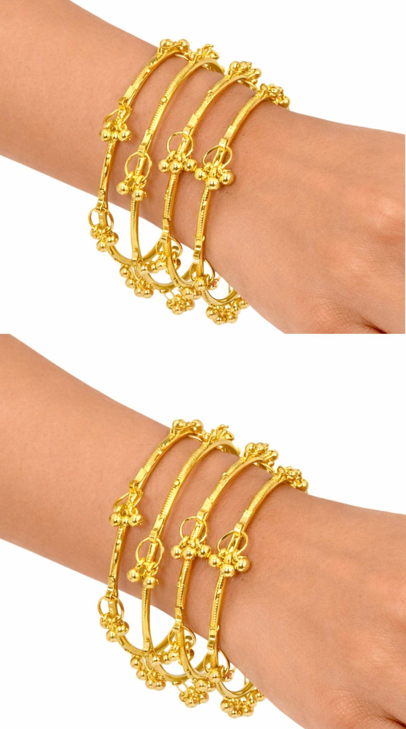 Tanishree Metal Gold-plated Bangle Set