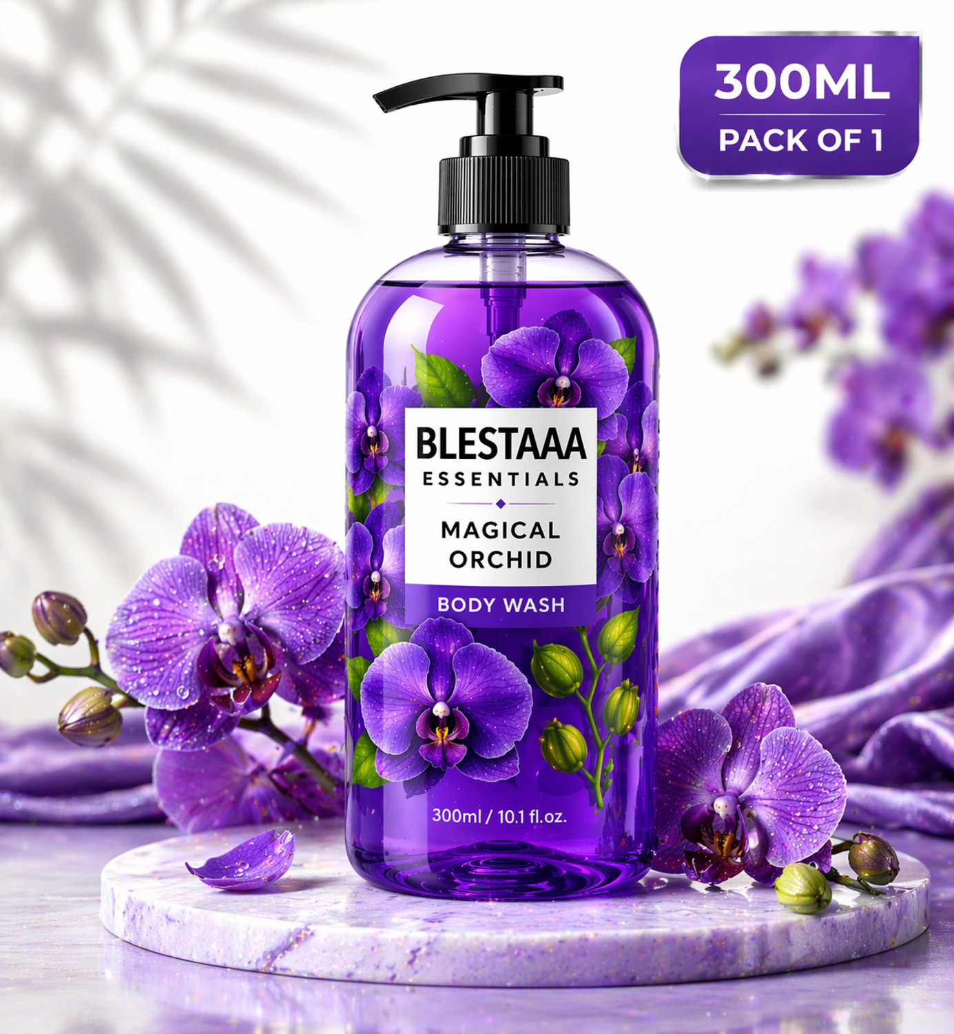 blestaaa essentialss ORCHID Calming Body Wash, For a Gentle Feeling Clean