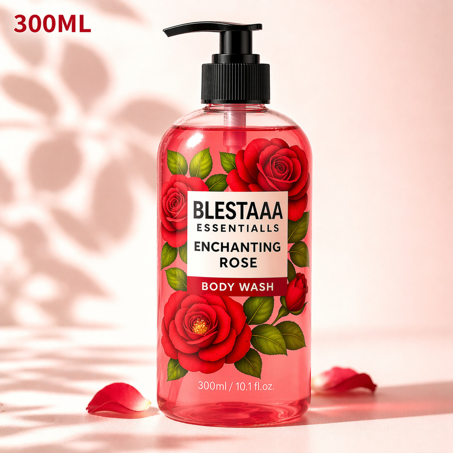 blestaaa essentialss Rose Body Wash | Moisturizing & Nourishing Bath Gel