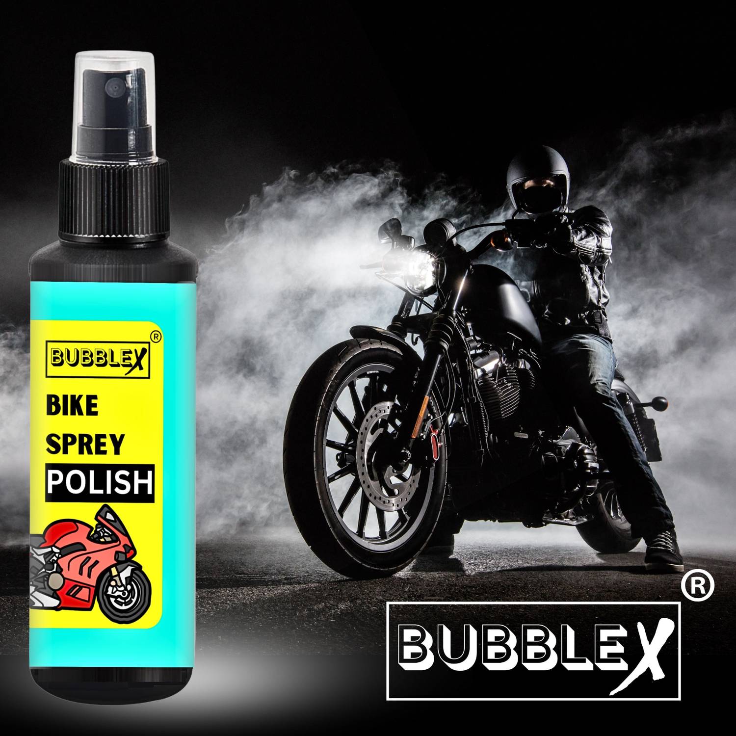 BUBBLEX Liquid Car Polish for Dashboard, Leather, Tyres, Metal Parts - Image 2
