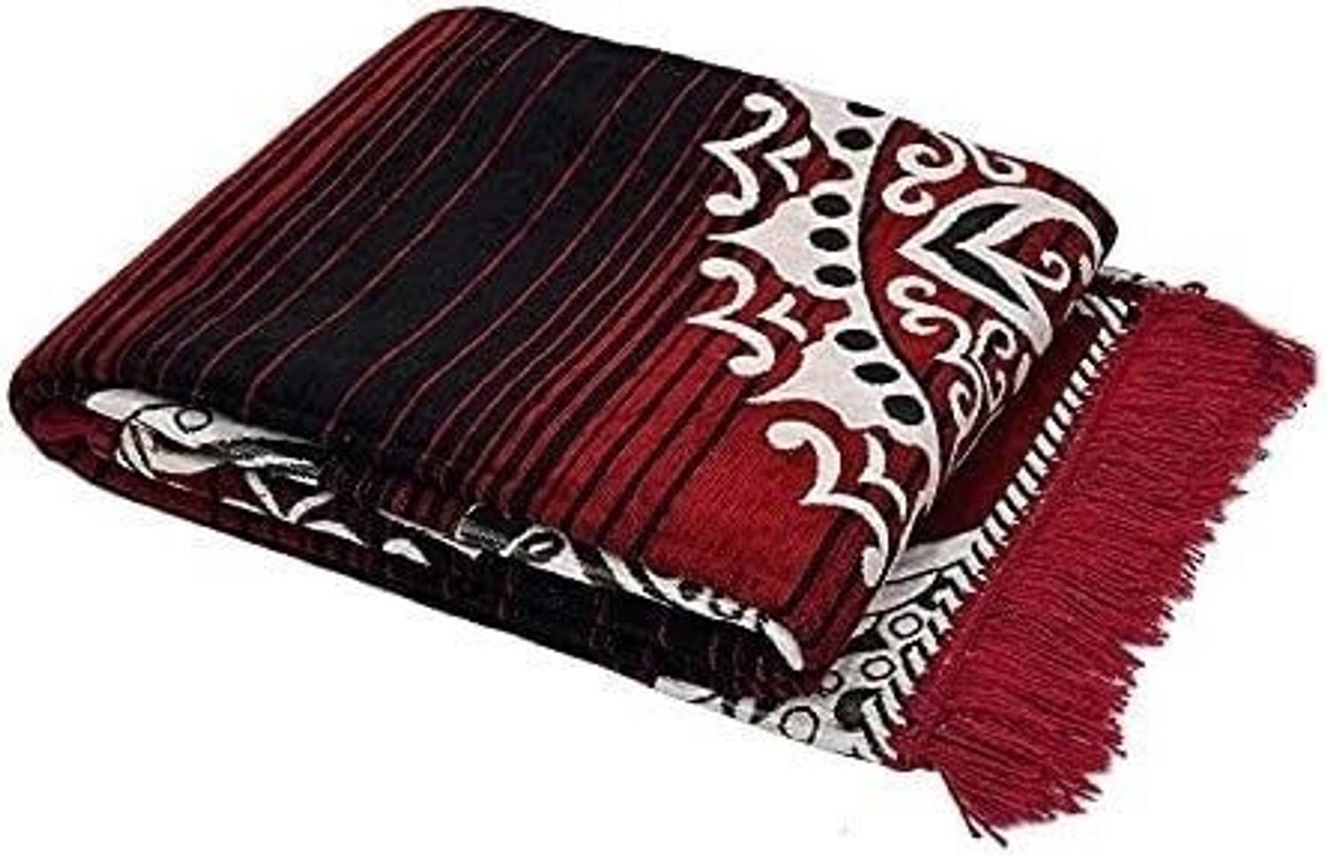 otizem Maroon Chenille Carpet - Image 5