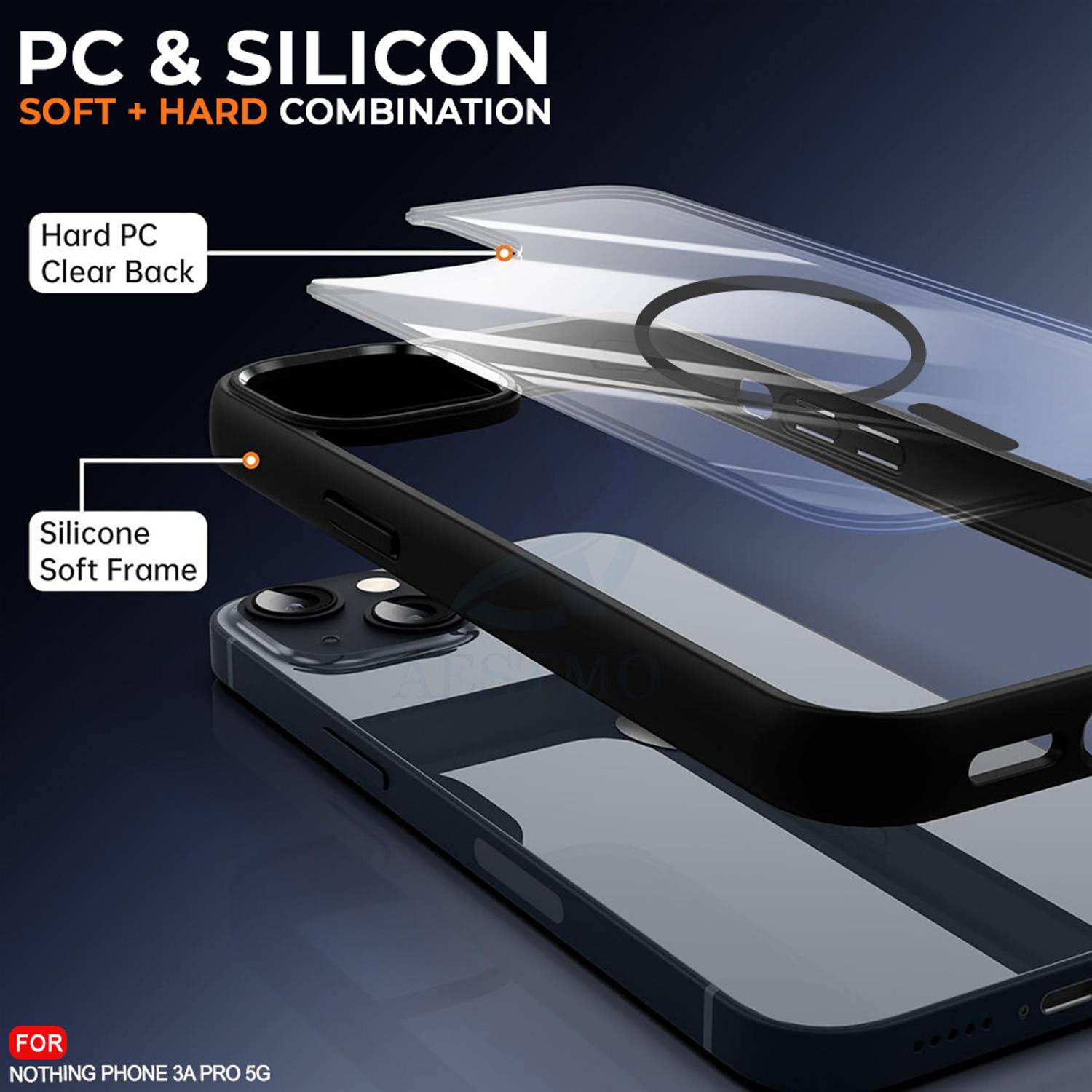 AESTMO Nothing Phone 3A Pro 5G Polycarbonate Back Cover - Image 3