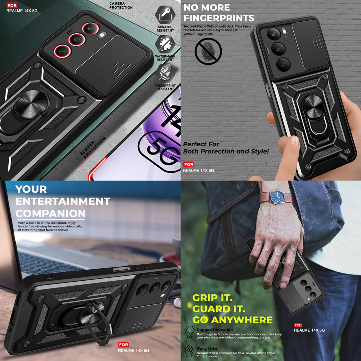 AESTMO Realme 14X 5G Polycarbonate Back Cover - Image 5