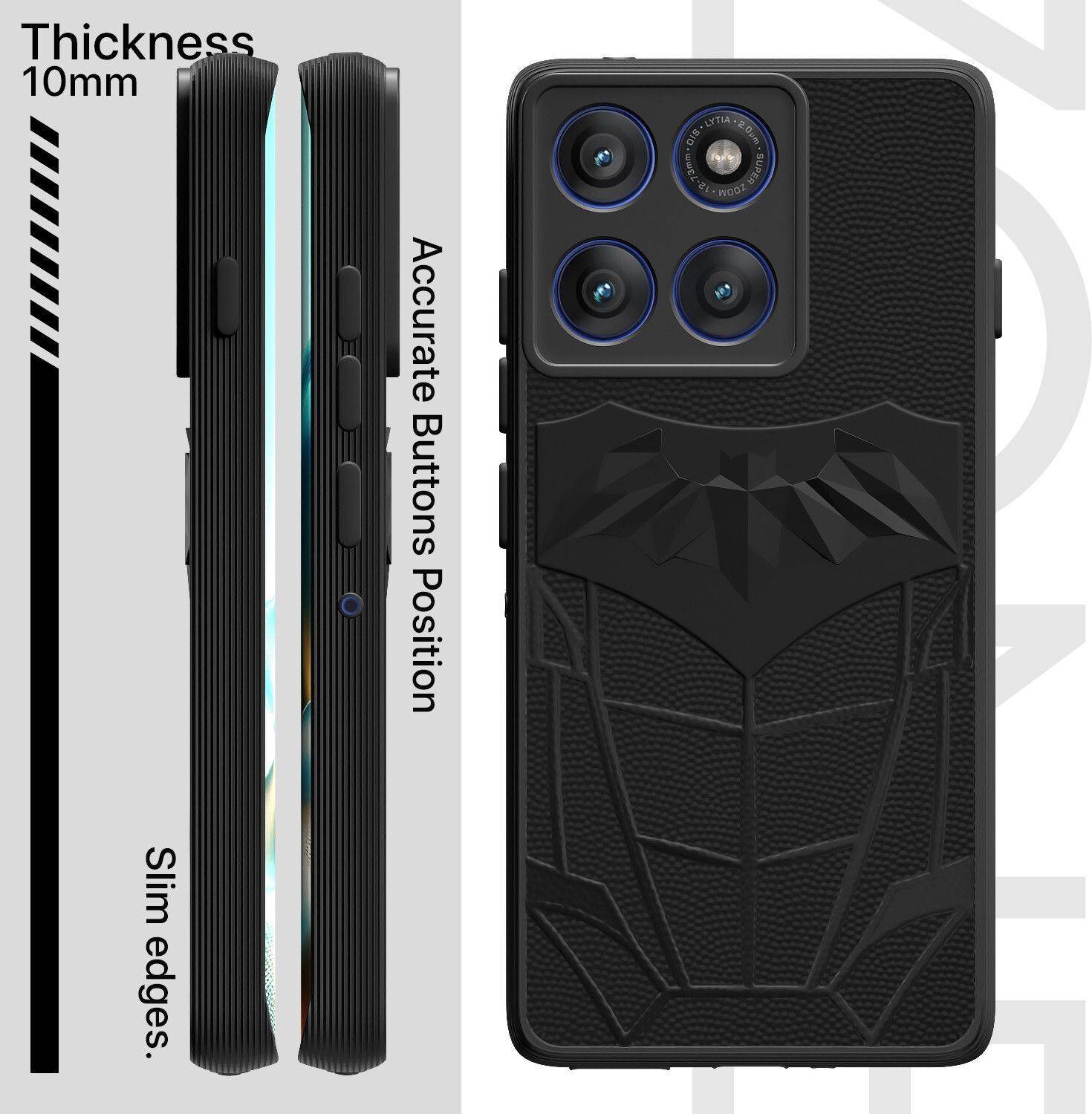 Pikkme Motorola Moto edge 60 Pro Silicon Back Cover - Image 3