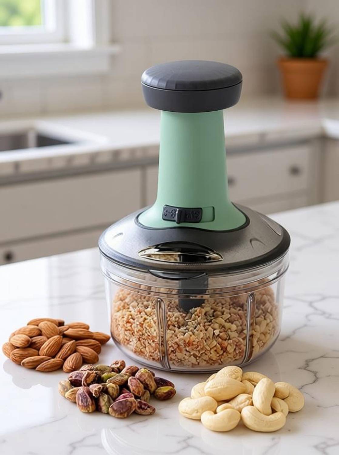 FIT 4 CHEF Dry Fruit Chopper 900ml Teal 4 Blades