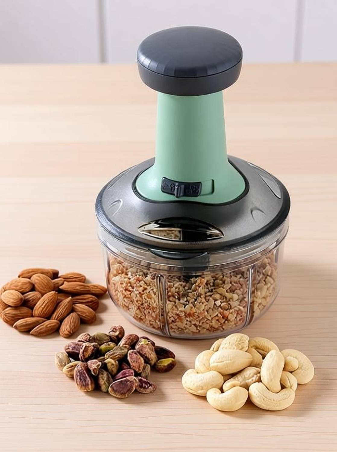 FIT 4 CHEF Dry Fruit Chopper 900ml Teal 4 Blades - Image 2
