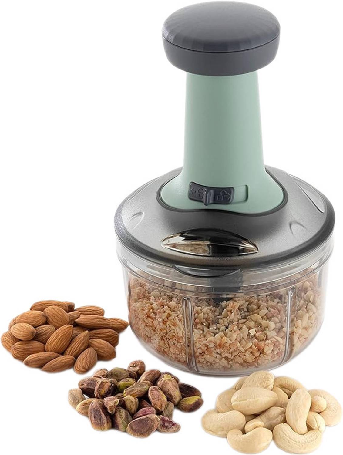 FIT 4 CHEF Dry Fruit Chopper 900ml Teal 4 Blades - Image 4