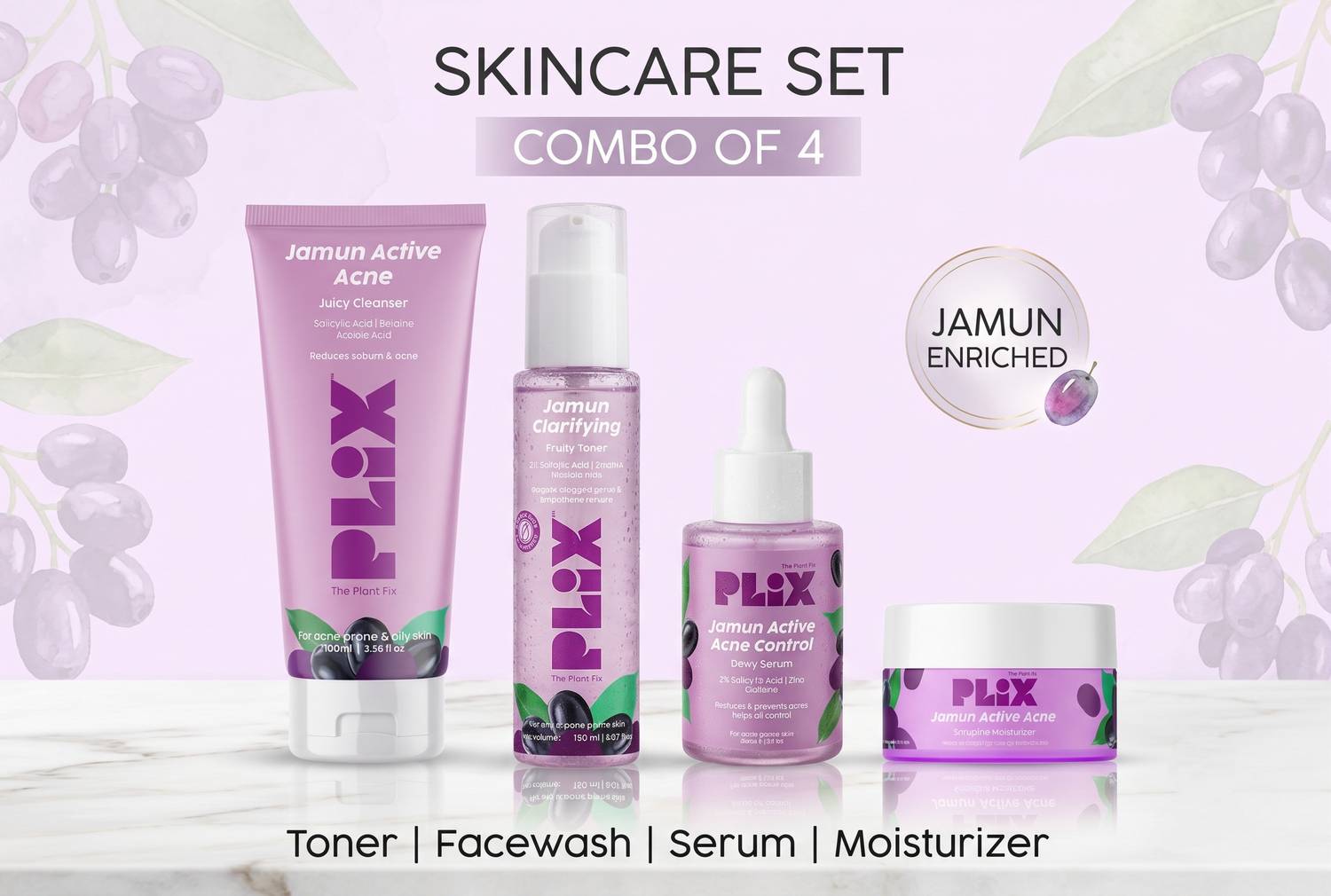 Shopsy Plix Jamun Active Acne Regime Kit - Image 1