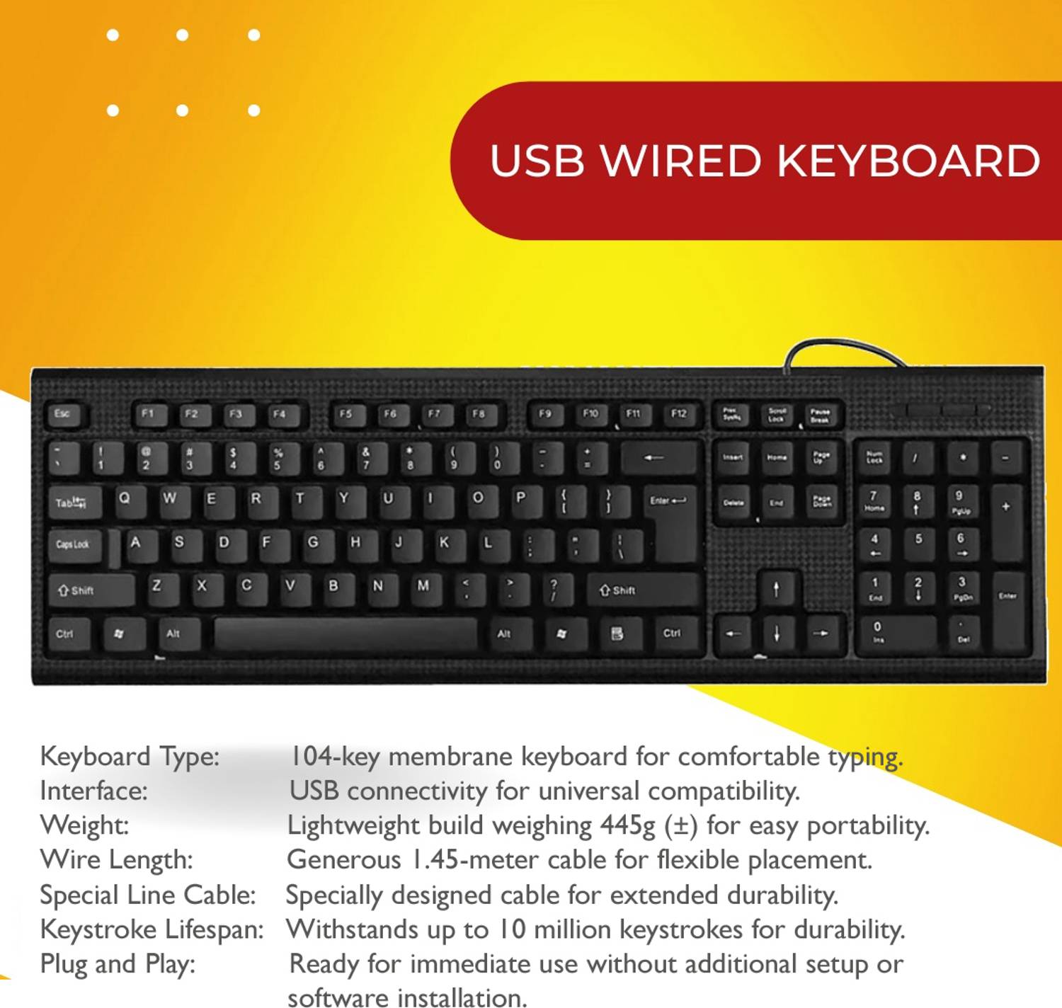 ENTWINO Keyboard Mouse Combo Set with RGB Mouse - Image 4