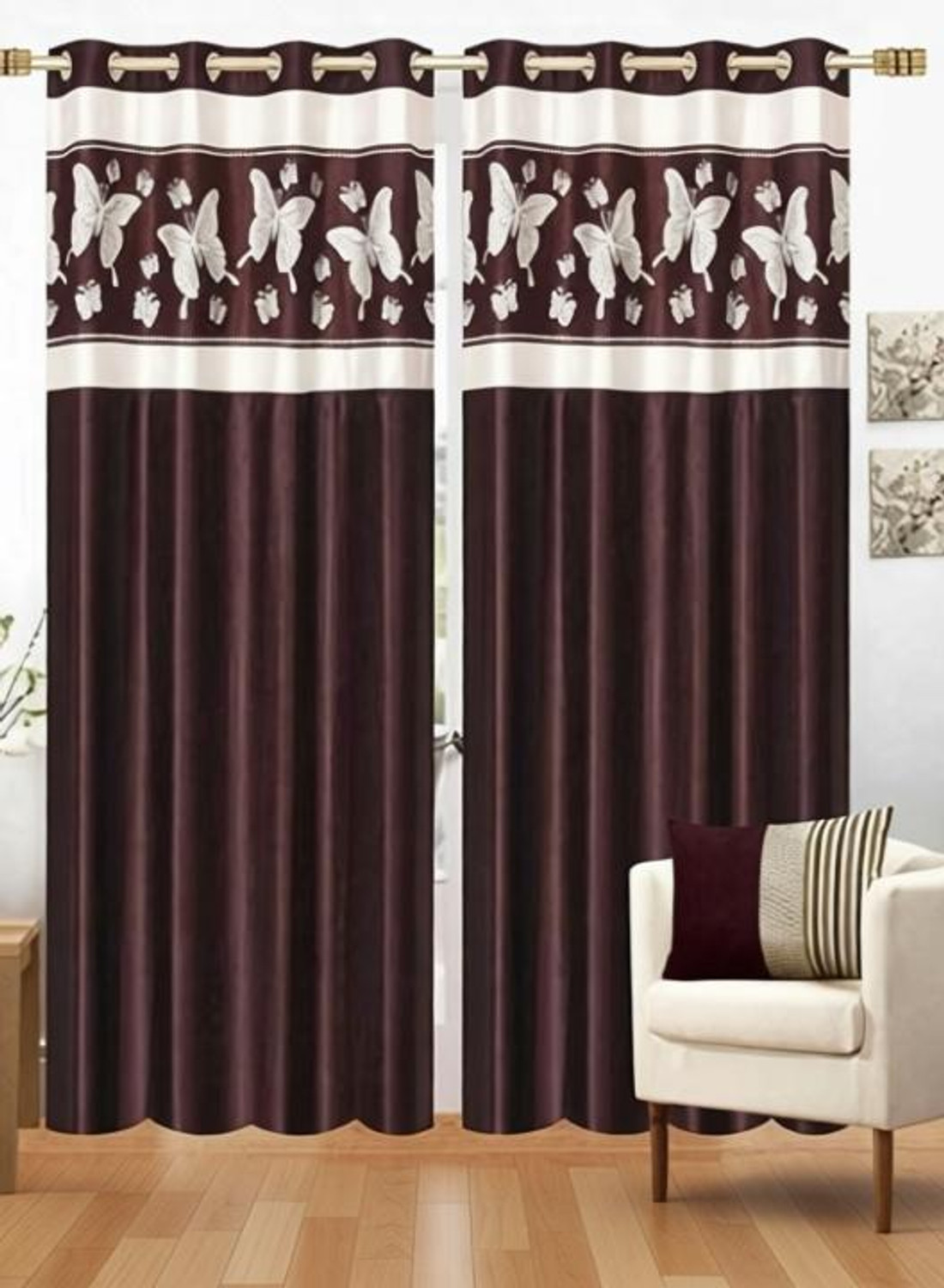 SV Textile Hub 214 cm (7ft) Door Curtain