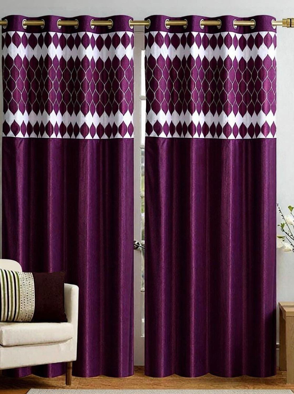 UDAYGIRI 213 cm (7ft) Door Curtain