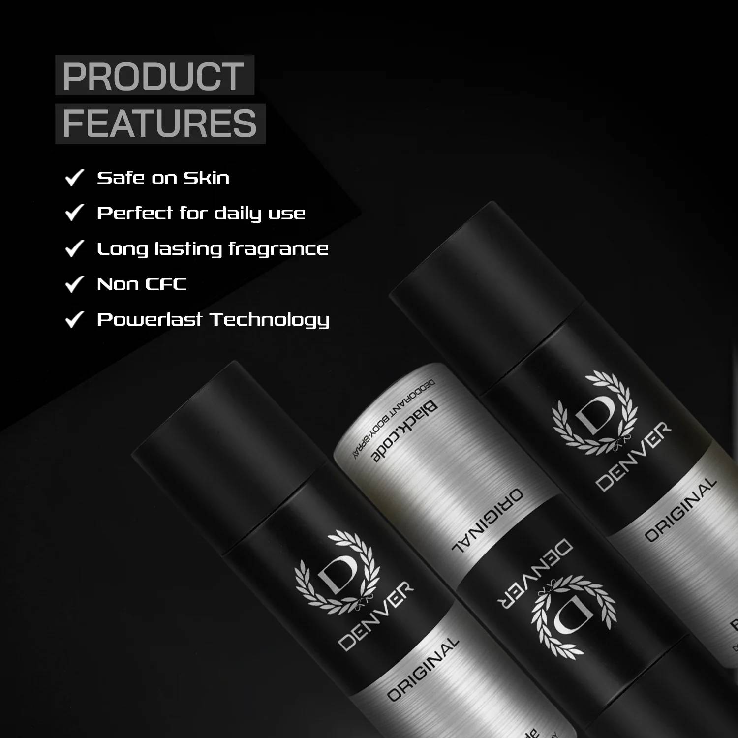 DENVER Black Code, Hamilton, Caliber Pack of 5 · 50 ml (250 ml total) - Image 3
