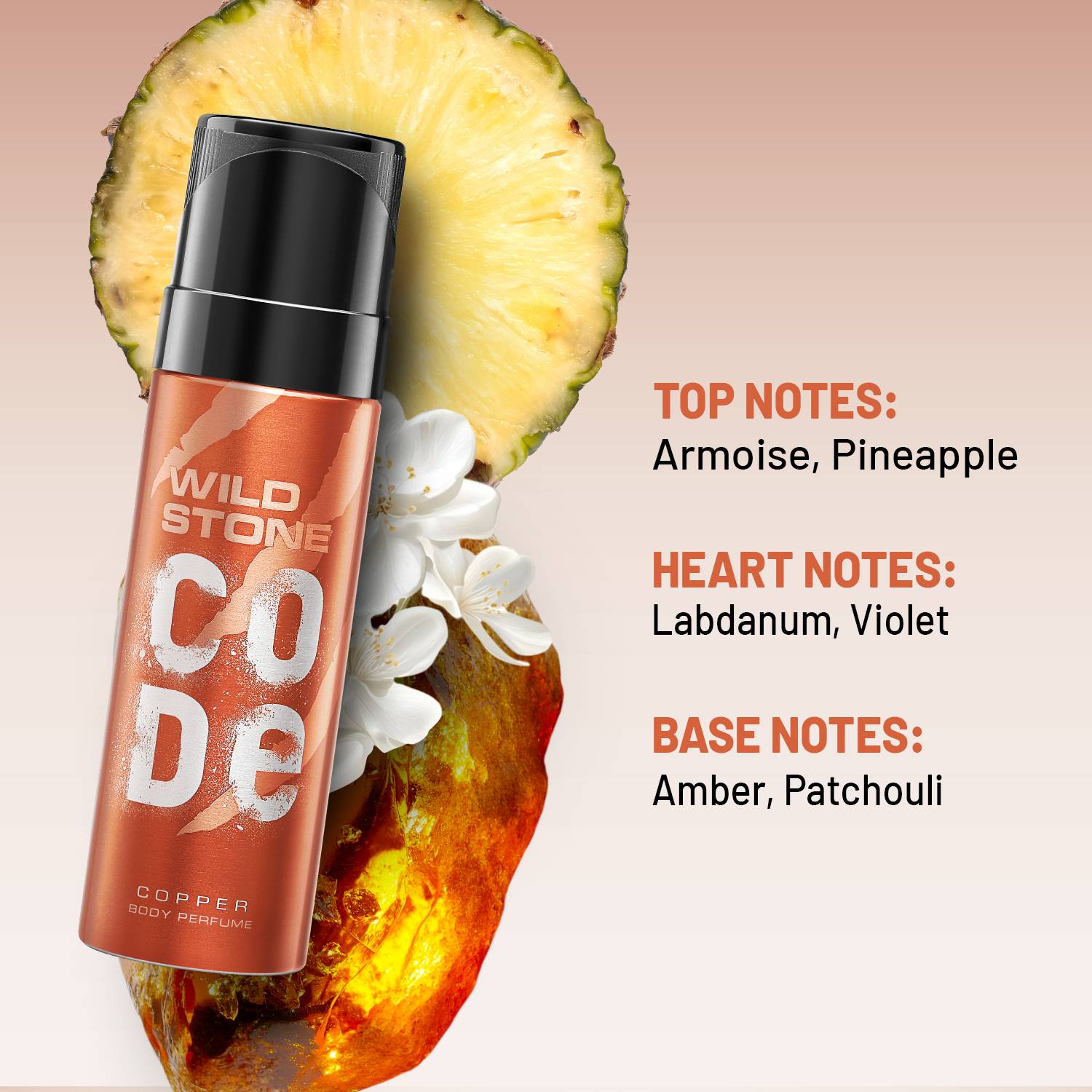 Wild Stone Code Copper Combo Body Spray - For Men - Image 3