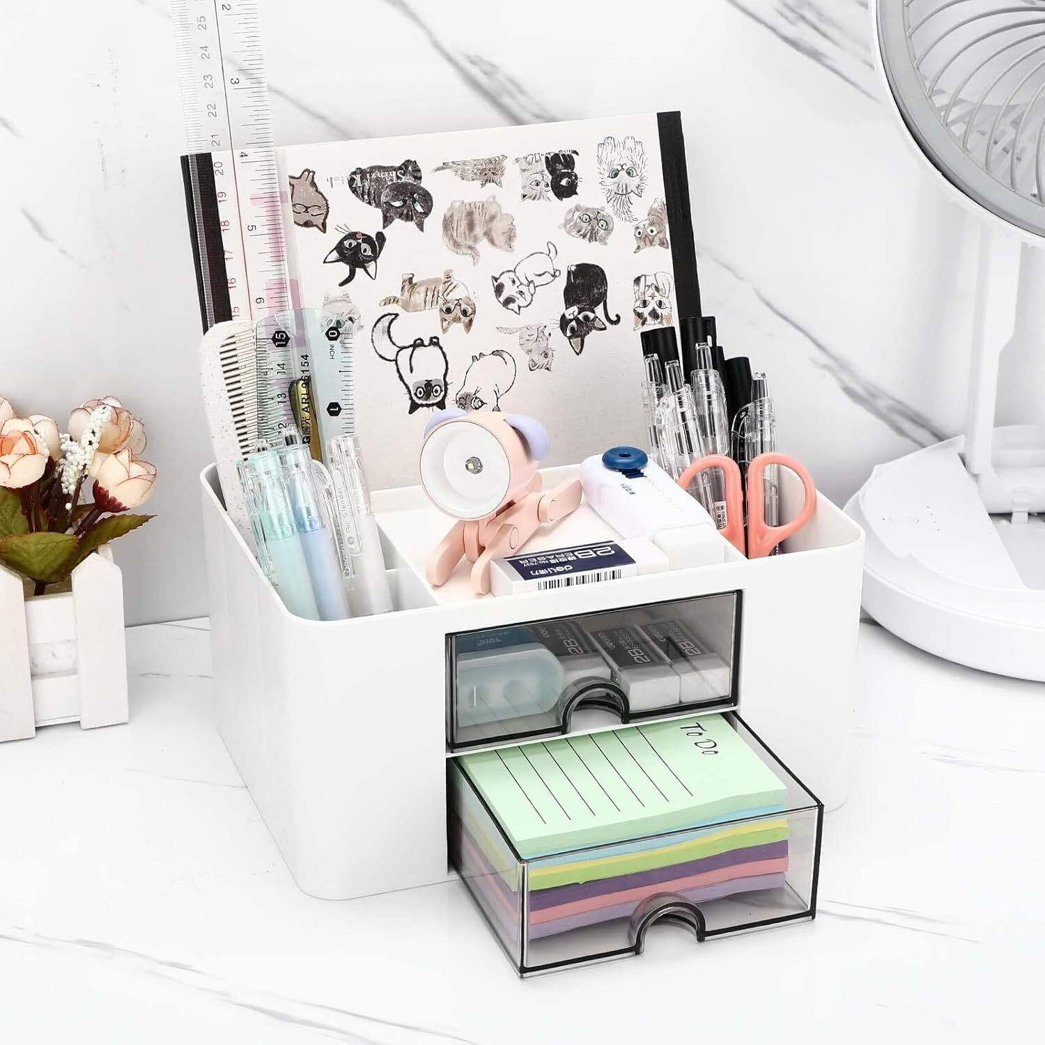 forewild 7 Compartments PLASTIC desk drawer organizer