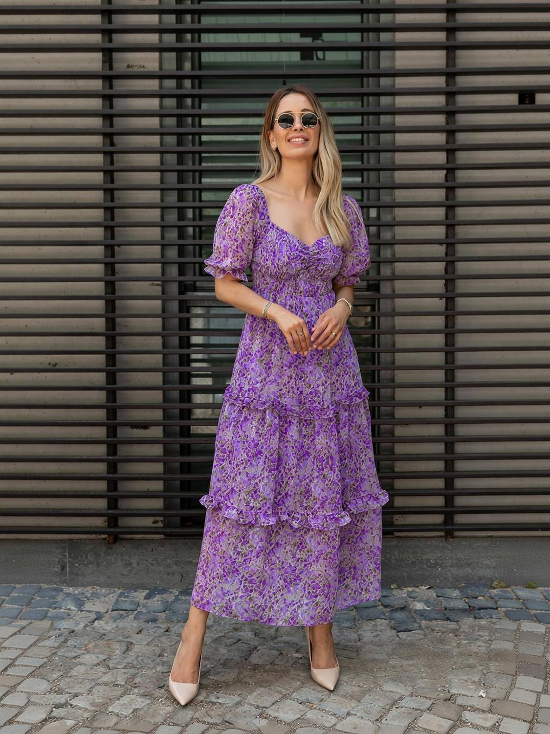 Honky Tonky Women Maxi Purple Dress - Image 1