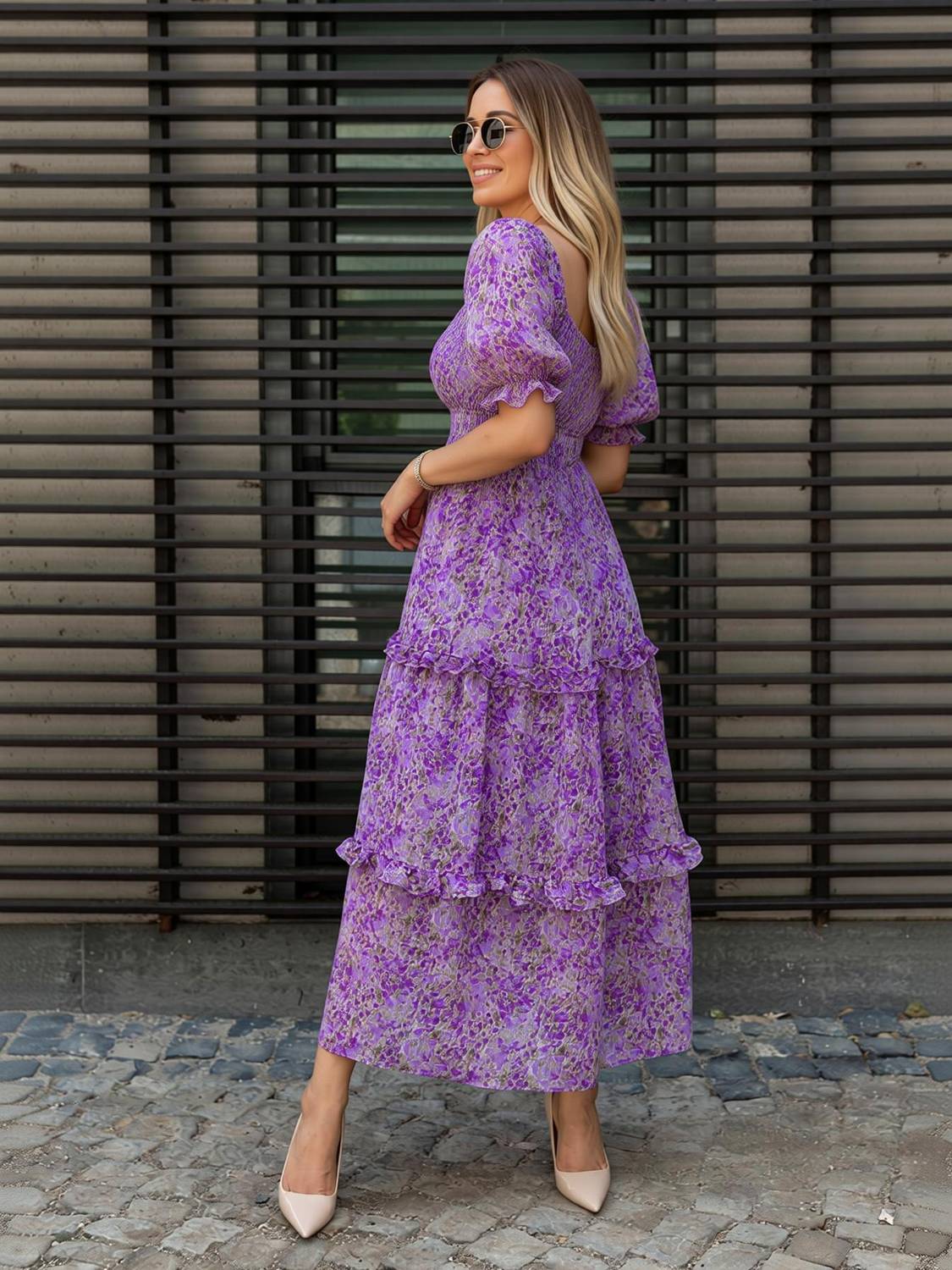 Honky Tonky Women Maxi Purple Dress - Image 2