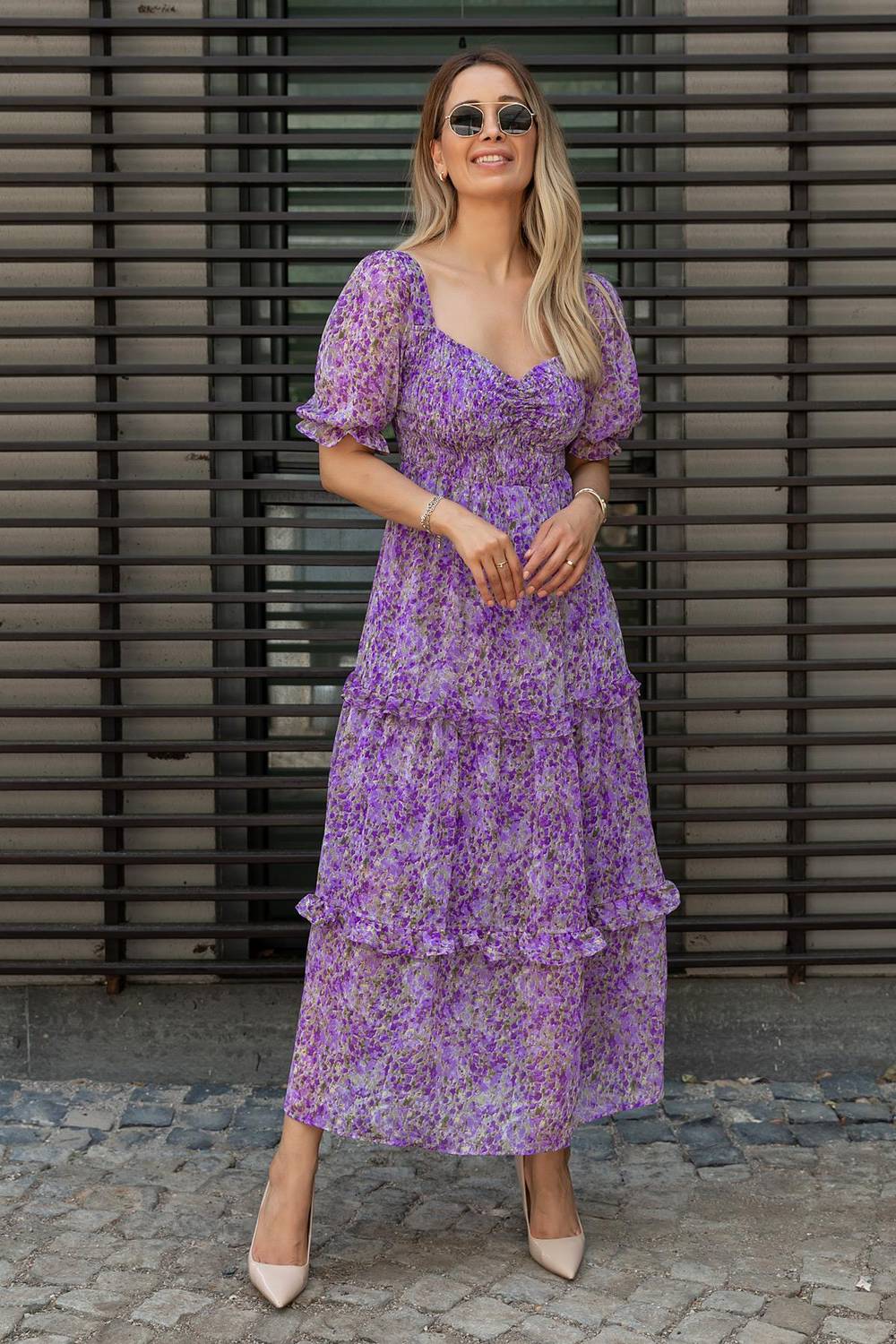 Honky Tonky Women Maxi Purple Dress - Image 4