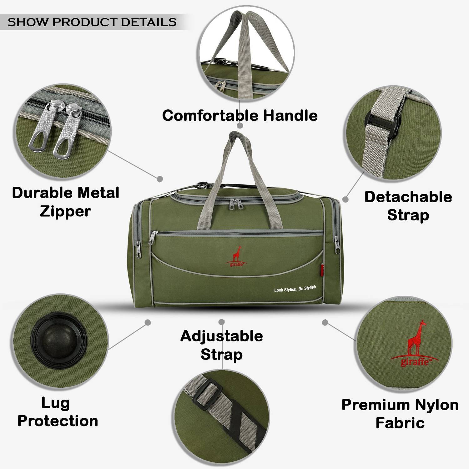 Giraffe Duffel Bag Without Wheels - Image 4