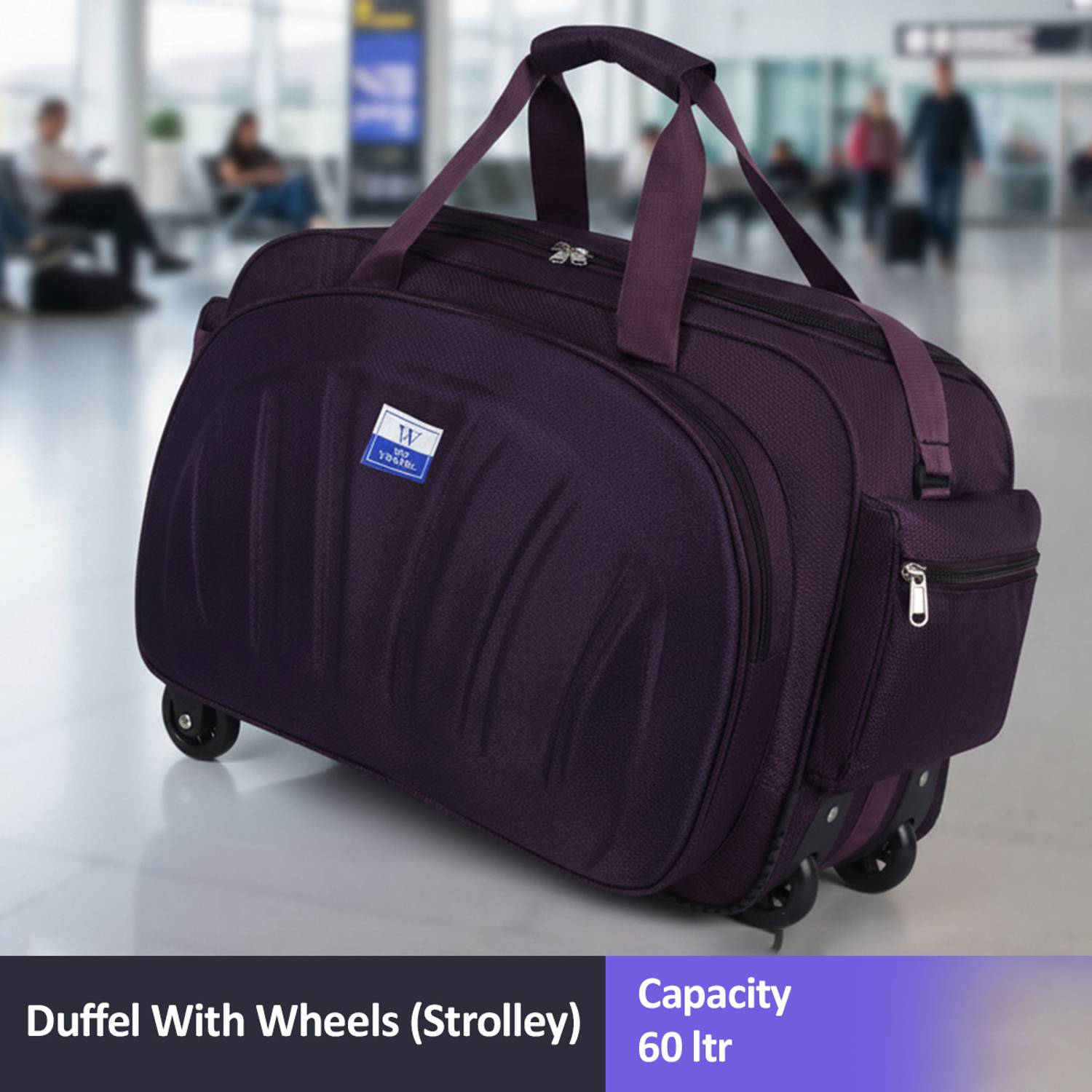 We Travel Travel Duffle Bags For Men and Women Duffel With Wheels (Str