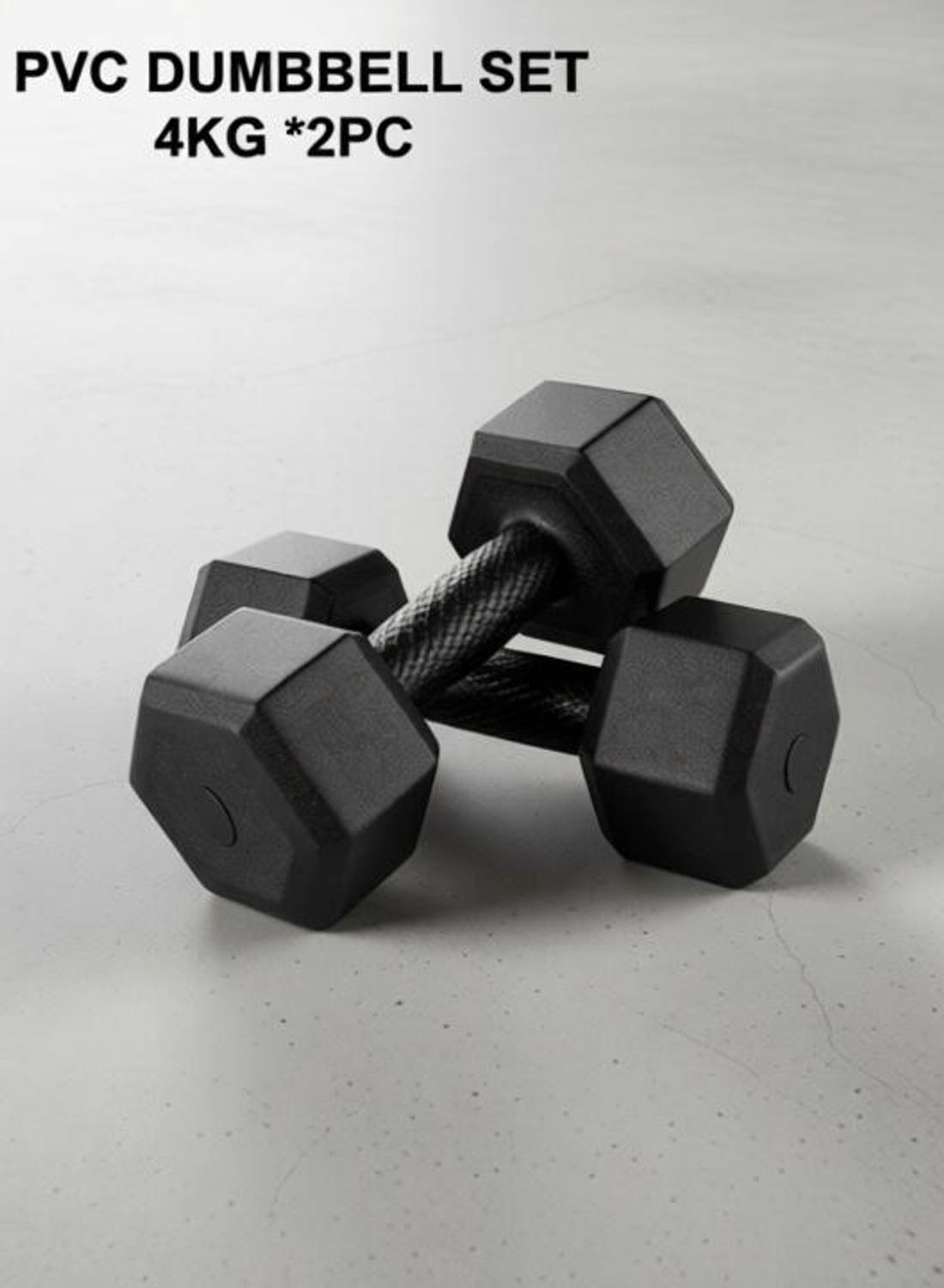 DCS Pro FITNESS 4kg Dumbbell Set - 2 Pairs - Image 2