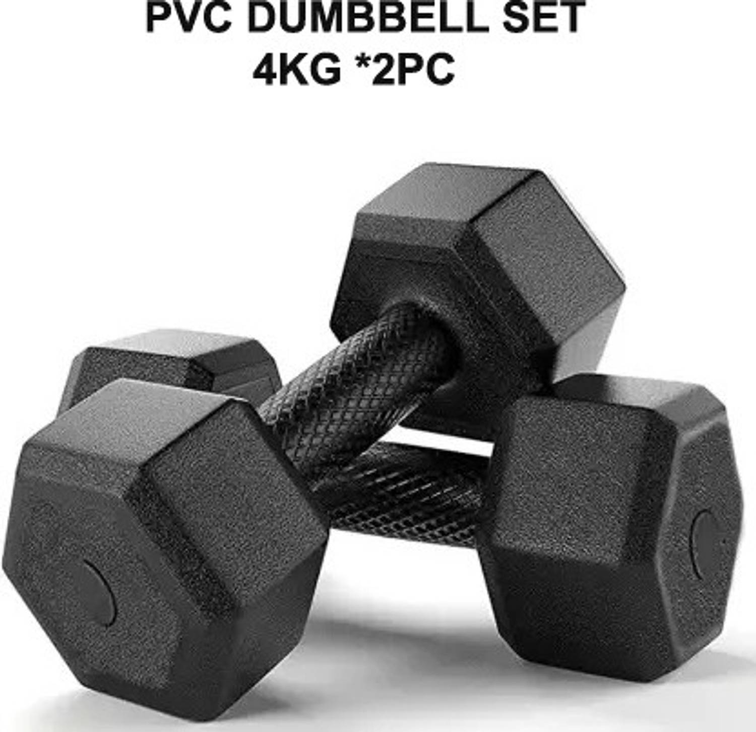 DCS Pro FITNESS 4kg Dumbbell Set - 2 Pairs - Image 4
