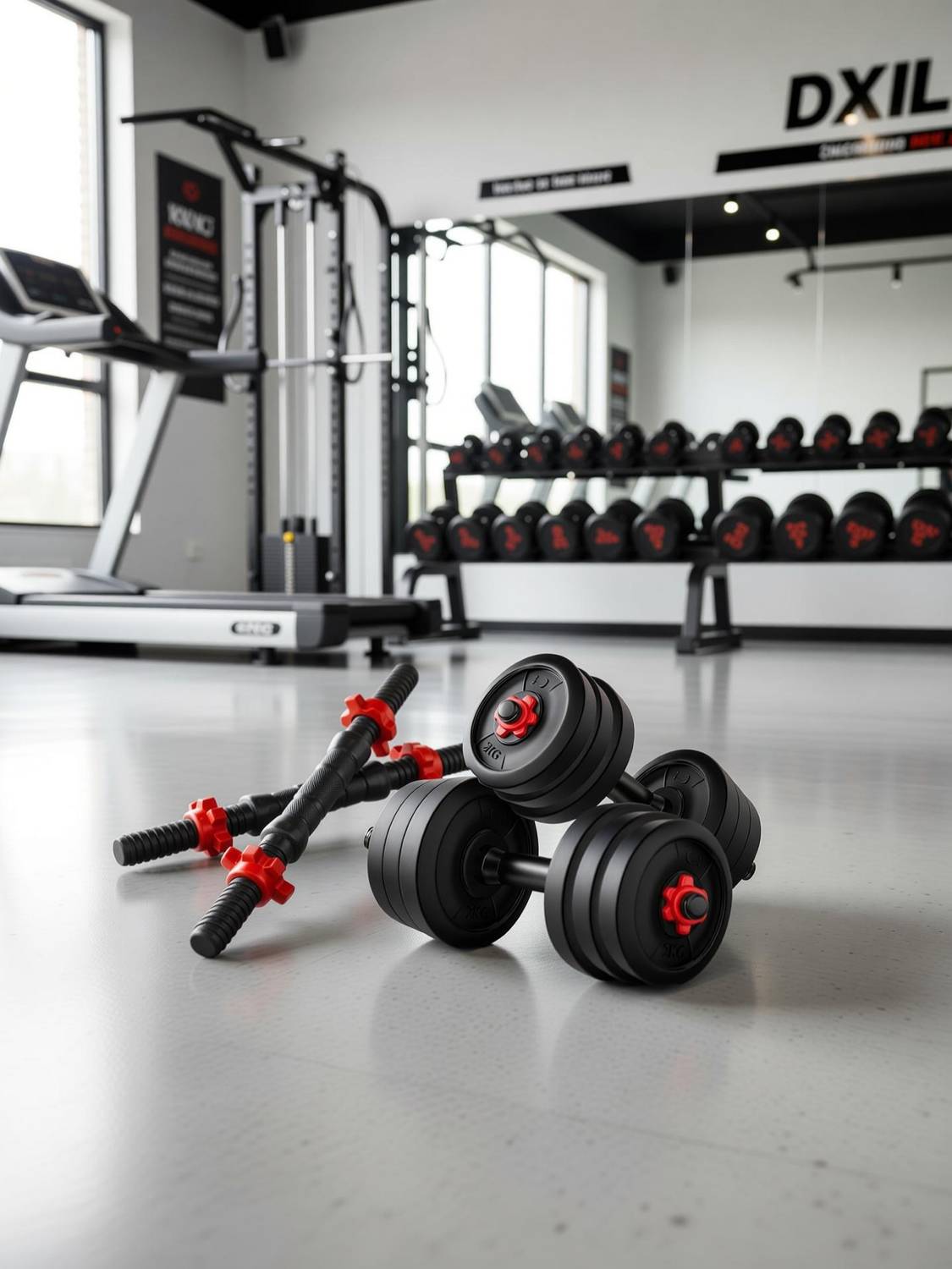 muscllefit 8KG Adjustable Dumbbells Set - Image 1