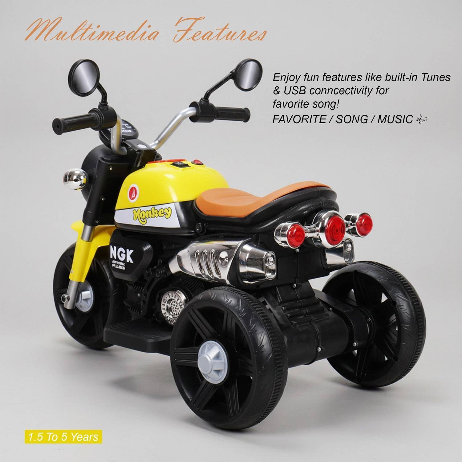 LITTLE RIDES Bike Battery Operated Ride On - Image 2