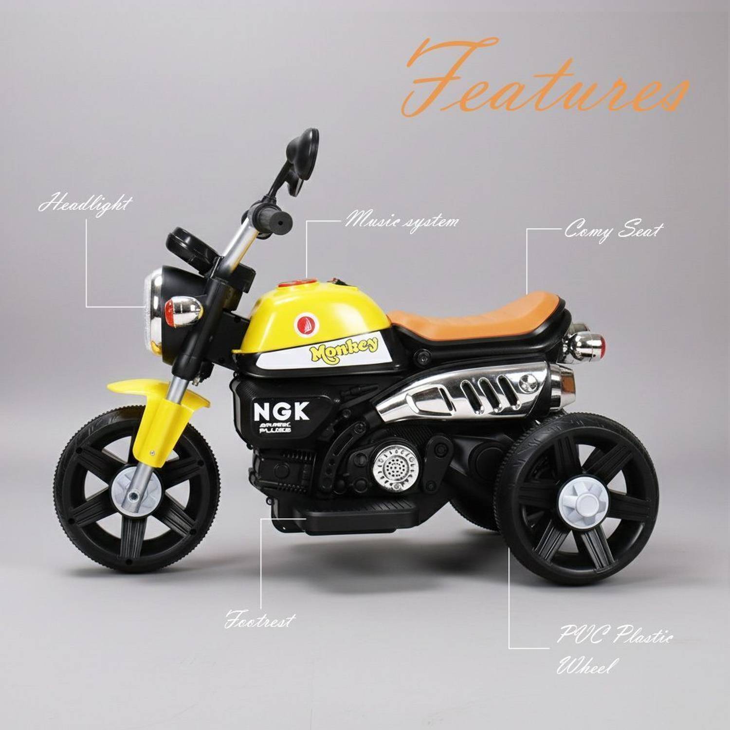 LITTLE RIDES Bike Battery Operated Ride On - Image 3
