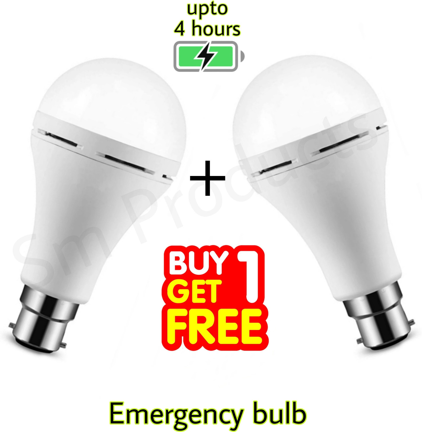 Alfa Bright Emergency bulb, Inverter bulb for home , kitchen 4 hrs backup buy 1 get 2 Bulb