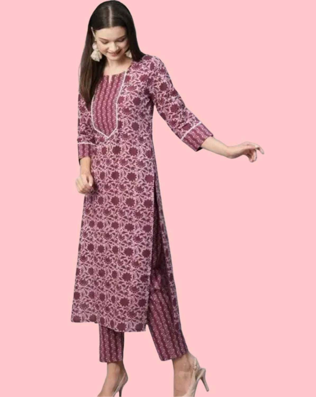 Sadya Attire Women Kurta and Pant Set - Image 5