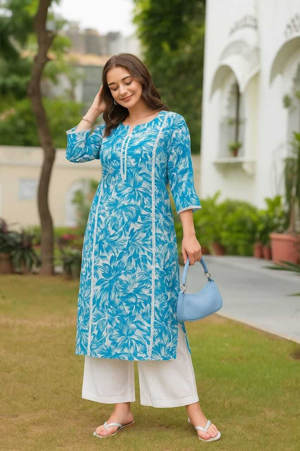 P17 Women Kurta and Palazzo Set