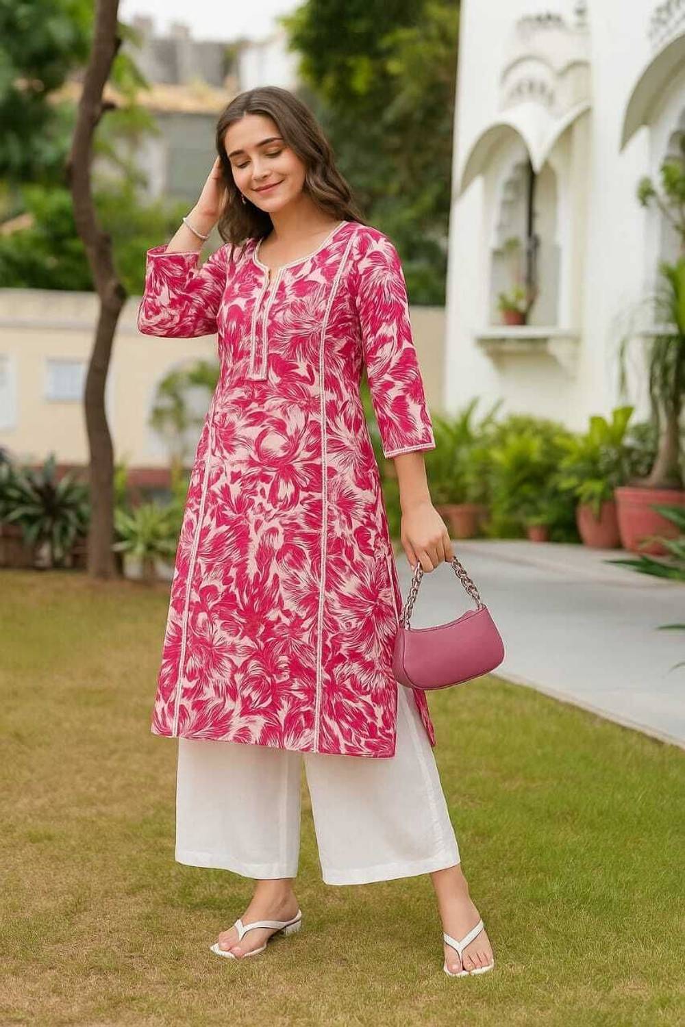 P17 Women Kurta and Palazzo Set