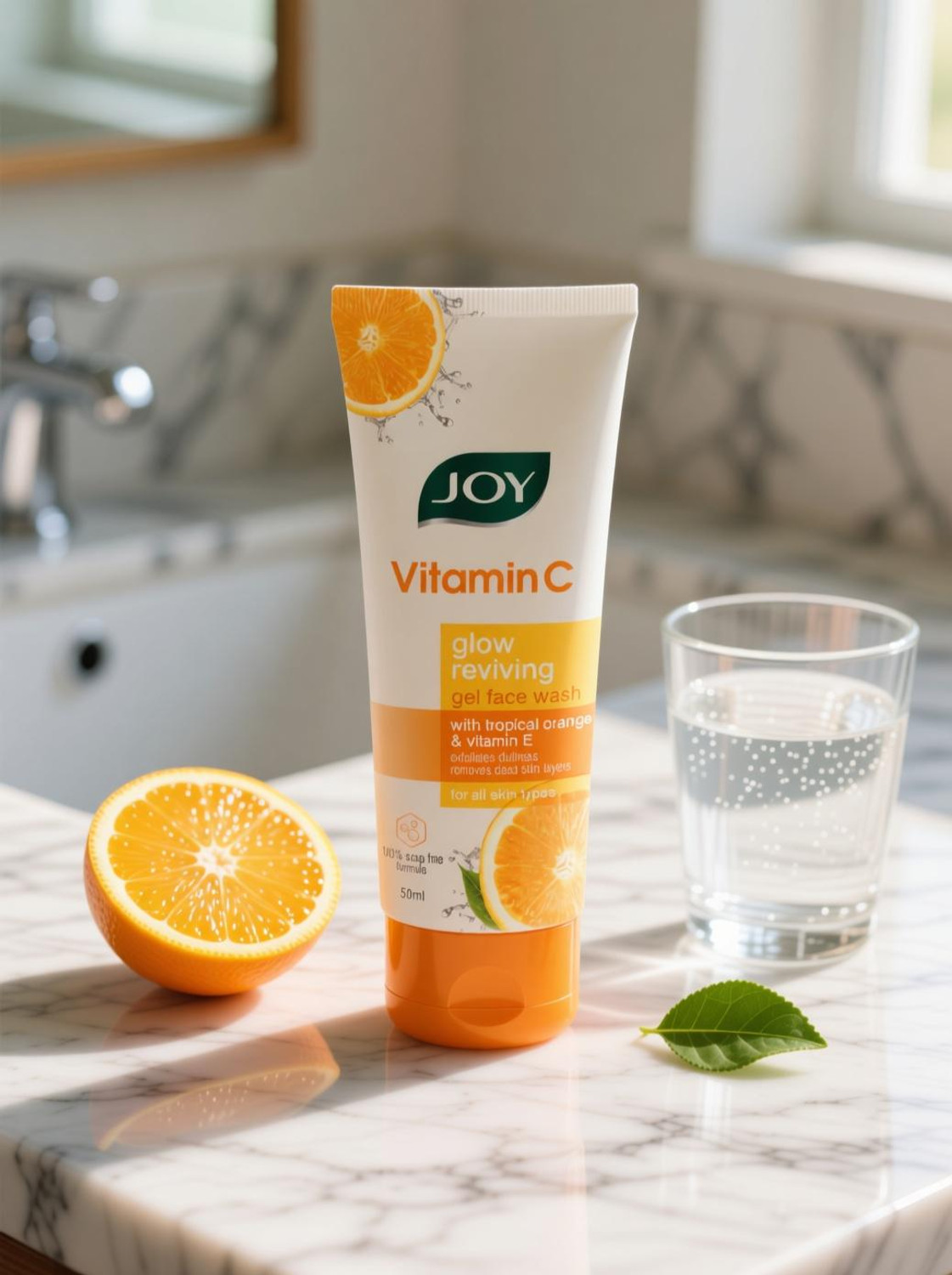 Joy Skin Brightening Vitamin C Fades Dark Spots & Repairs Skin Men & Women All Skin Types Face Wash