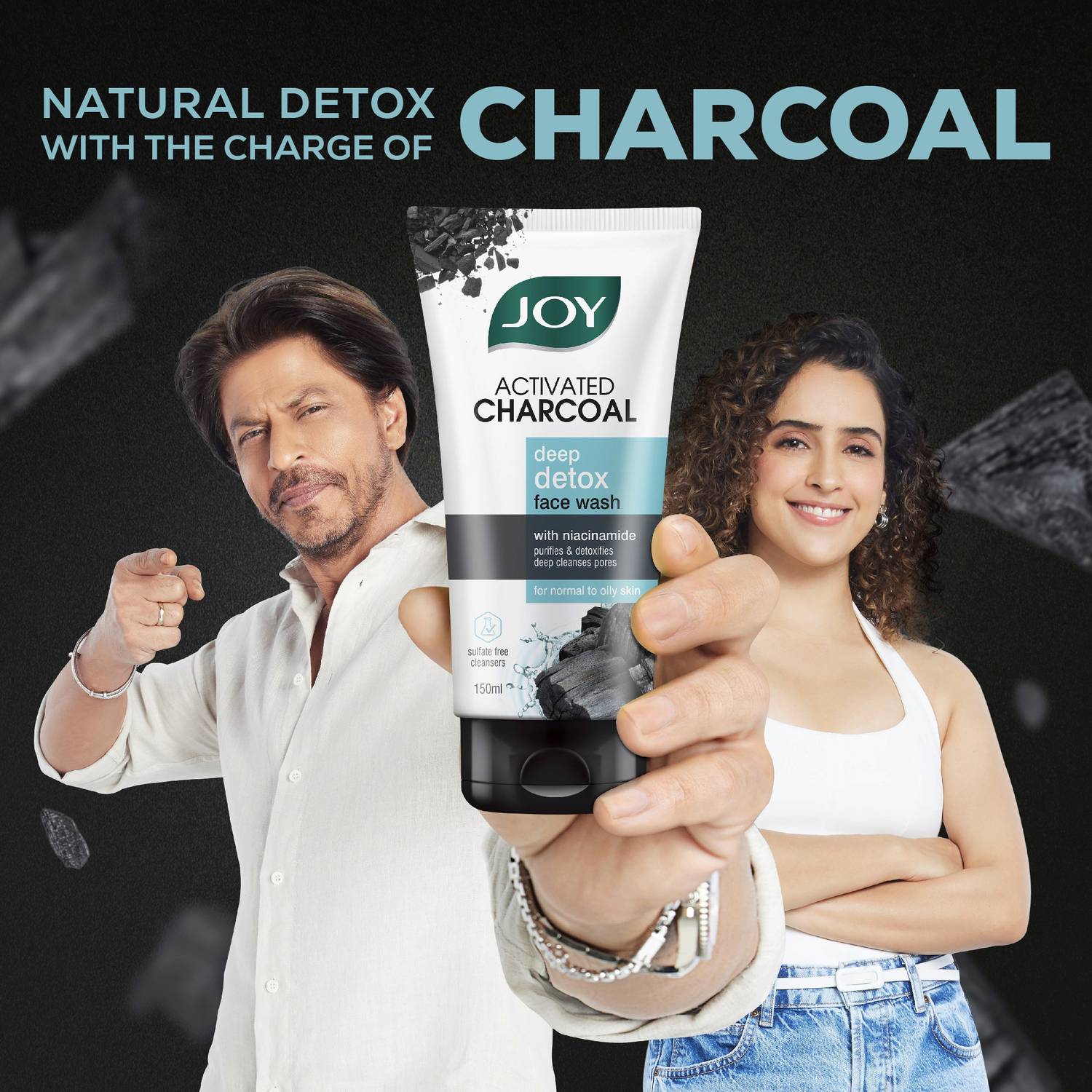 Joy Activated Charcoal Face Wash for Oily Skin - Image 2