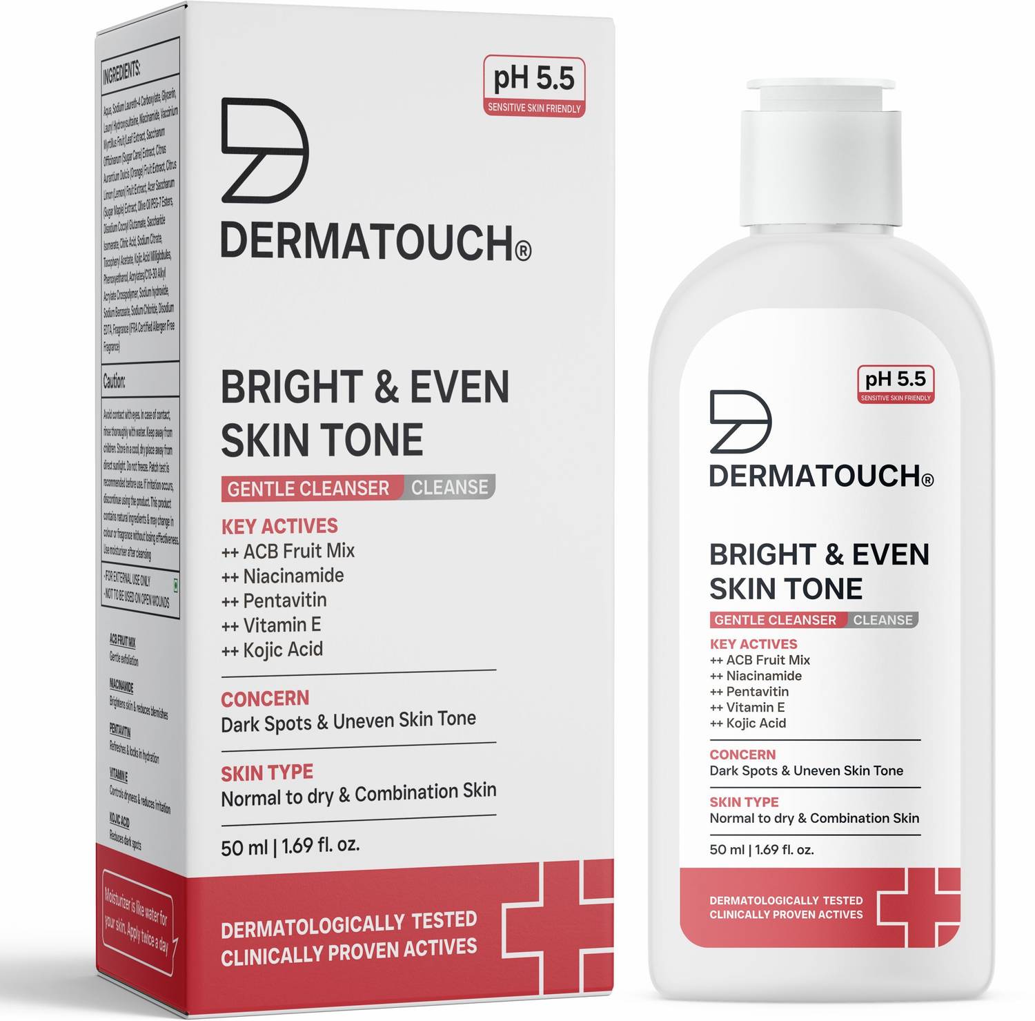 Dermatouch Bright & Even Skin Tone Gentle Cleanser - Image 1