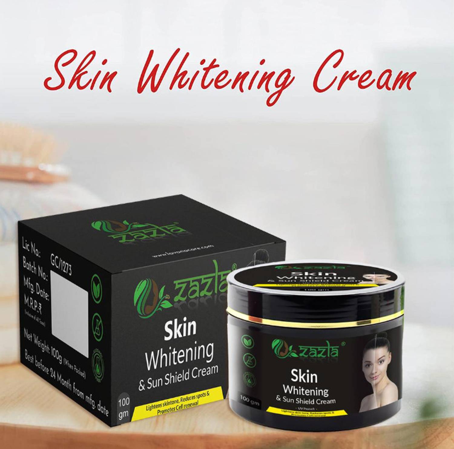 Zazla Skin Whitening Cream For Skin Brightening, Spot Removal