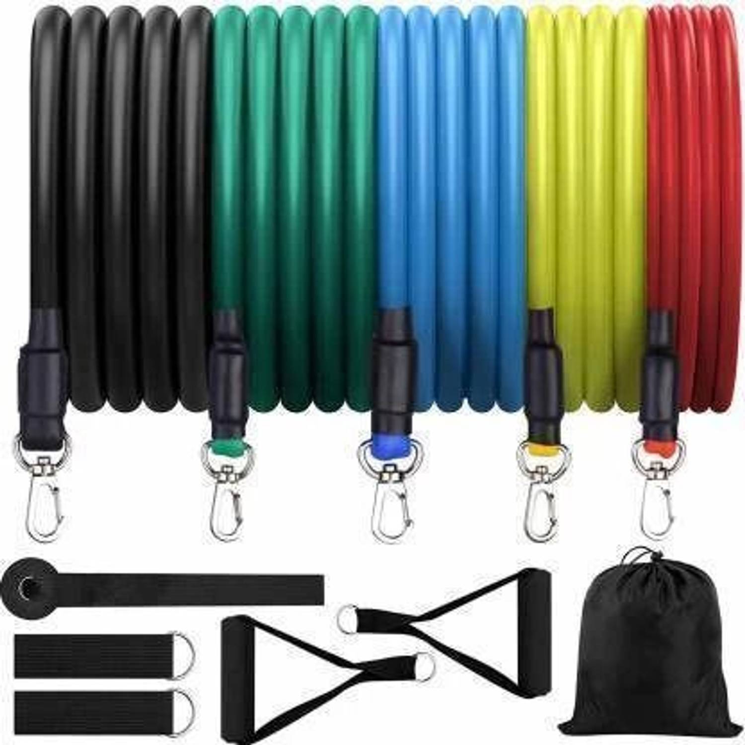 CIPHER SHOPS home workout gym exercise training men & women Fitness Bands (Multicolor) Fitness Band - Image 1