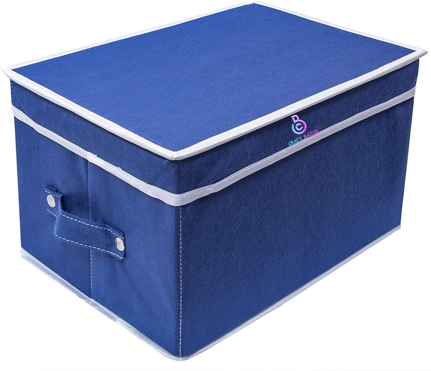 Craft Bazar Storage Box Foldable Organizer for Cloths,kid's toy with Top Lid (Pack of 1) Foldable Organizer for Cloths,kid's toy with Top Lid (Pack of 1)